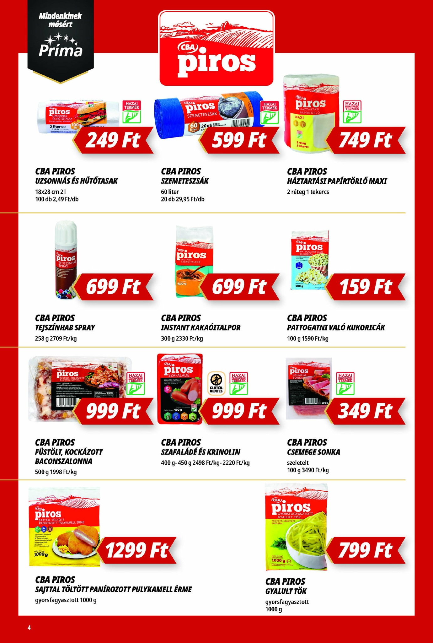 prima - Príma akciós újság, érvényes 09.11. - 09.17. - page: 4