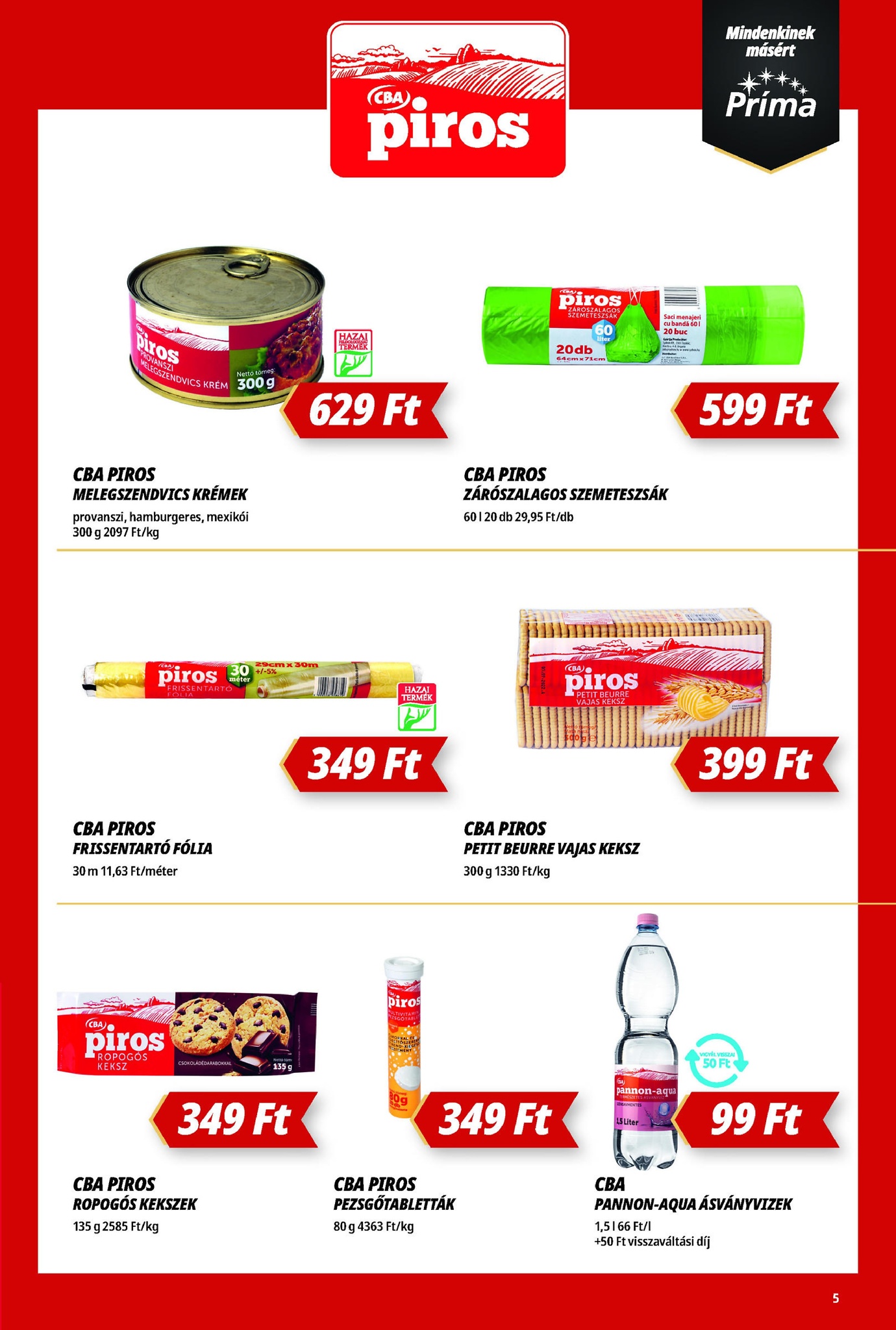 prima - Príma akciós újság, érvényes 09.18. - 09.24. - page: 5