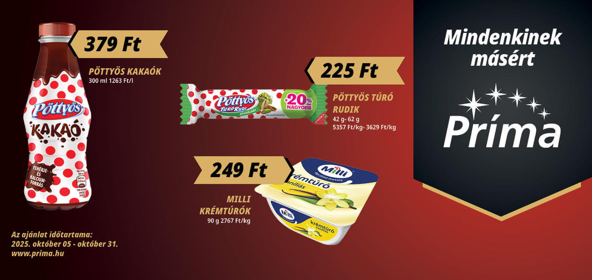 prima - Príma akciós újság, érvényes 10.05. - 10.31. - page: 2
