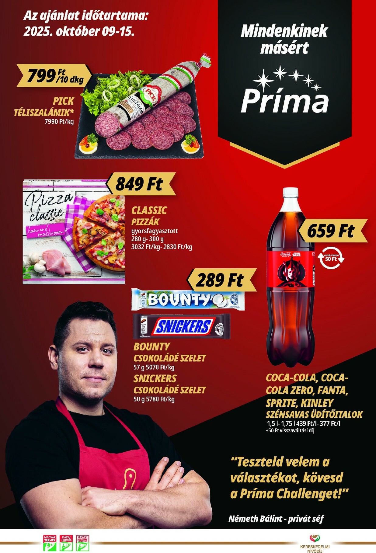 prima - Príma akciós újság, érvényes 10.09. - 10.15.
