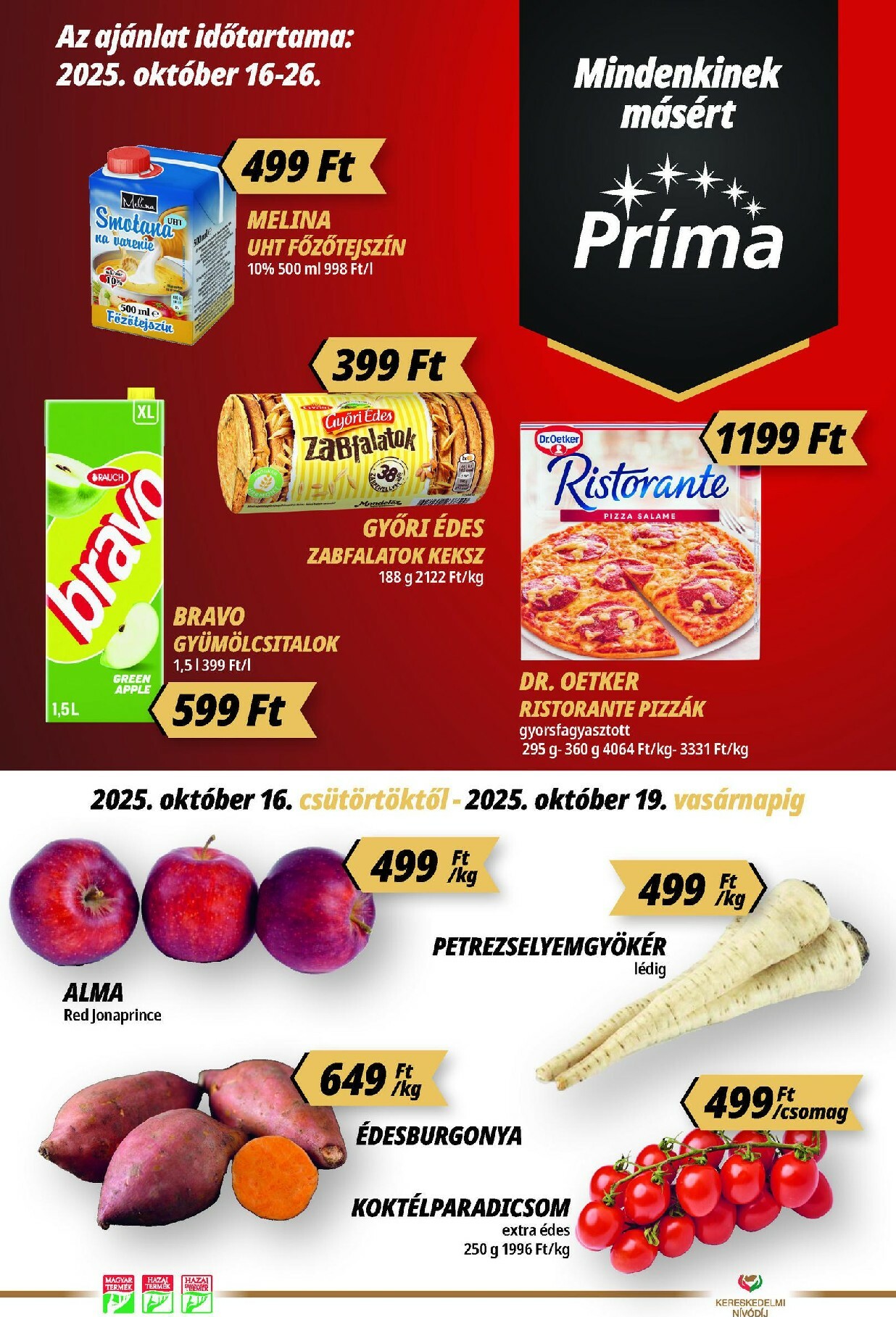 prima - Príma akciós újság, érvényes 10.16. - 10.26.