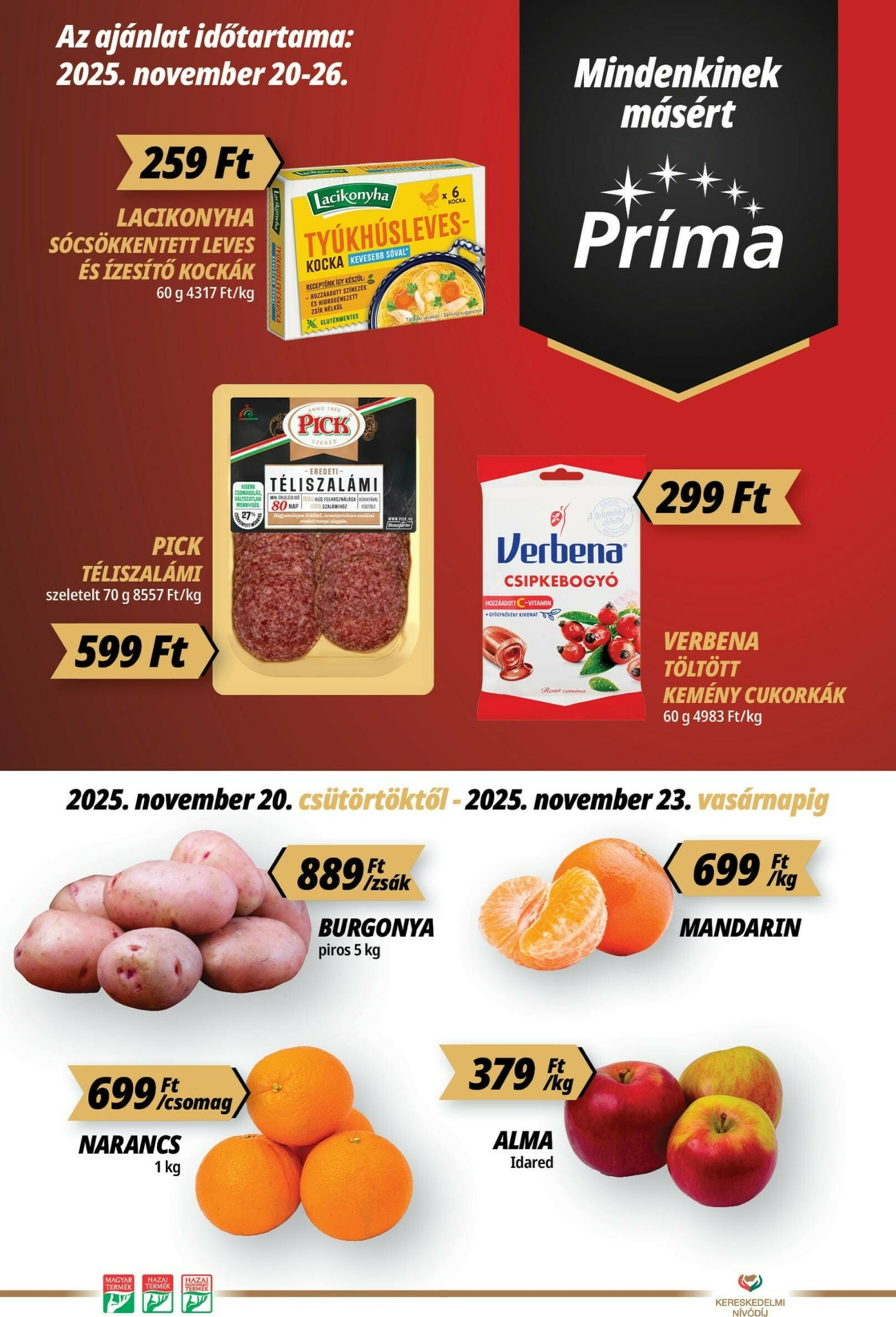 prima - Príma akciós újság, érvényes 11.20. - 11.26.