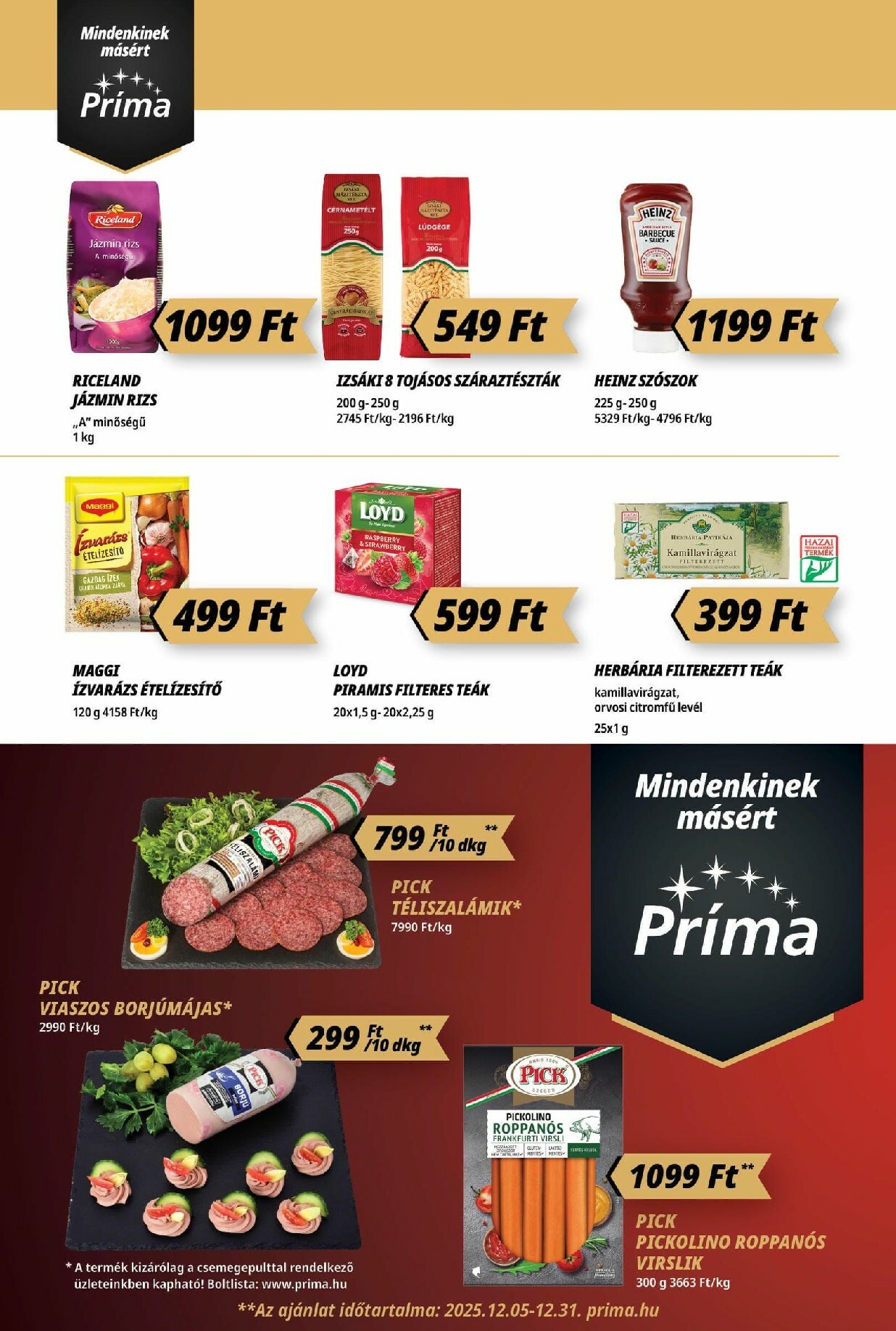 prima - Príma akciós újság, érvényes 12.11. - 12.17. - page: 6