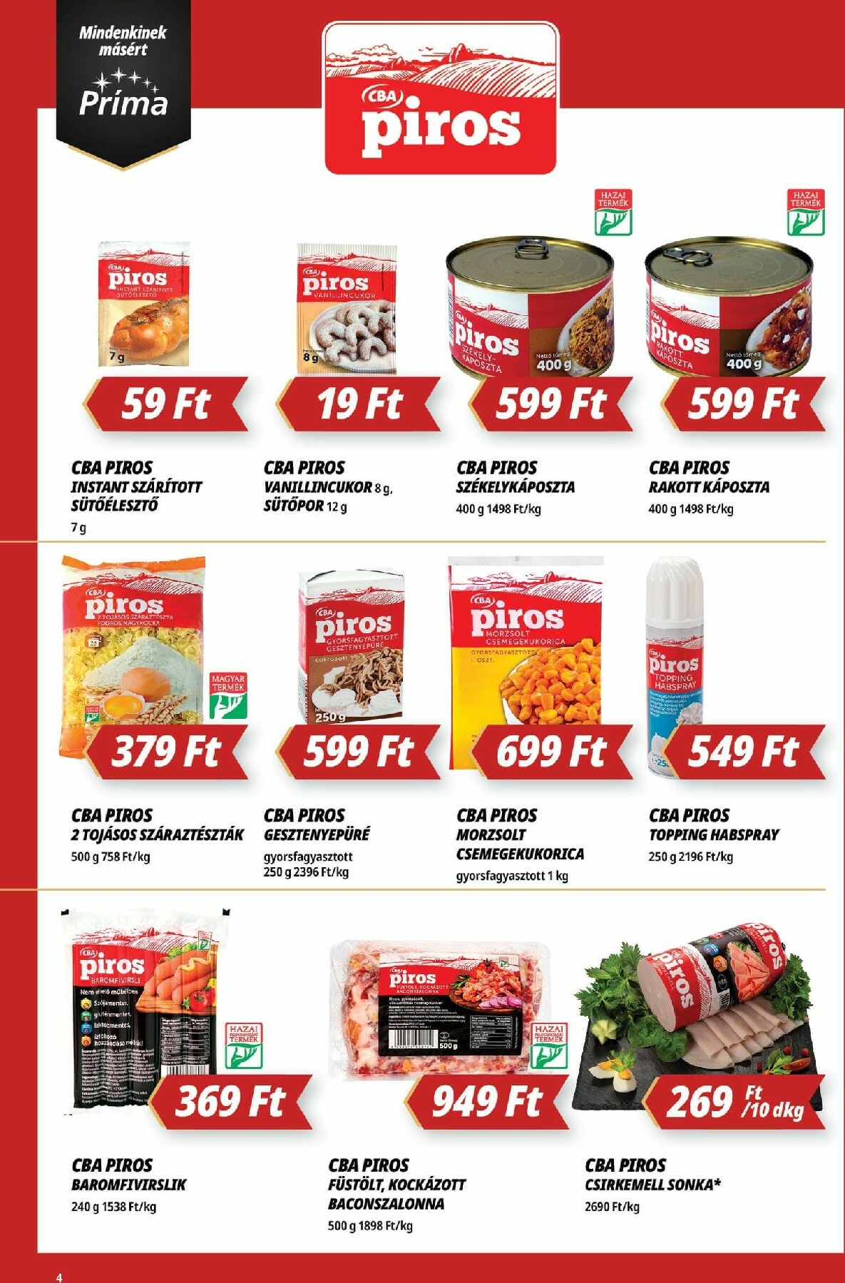 prima - Príma akciós újság, érvényes 12.11. - 12.17. - page: 4