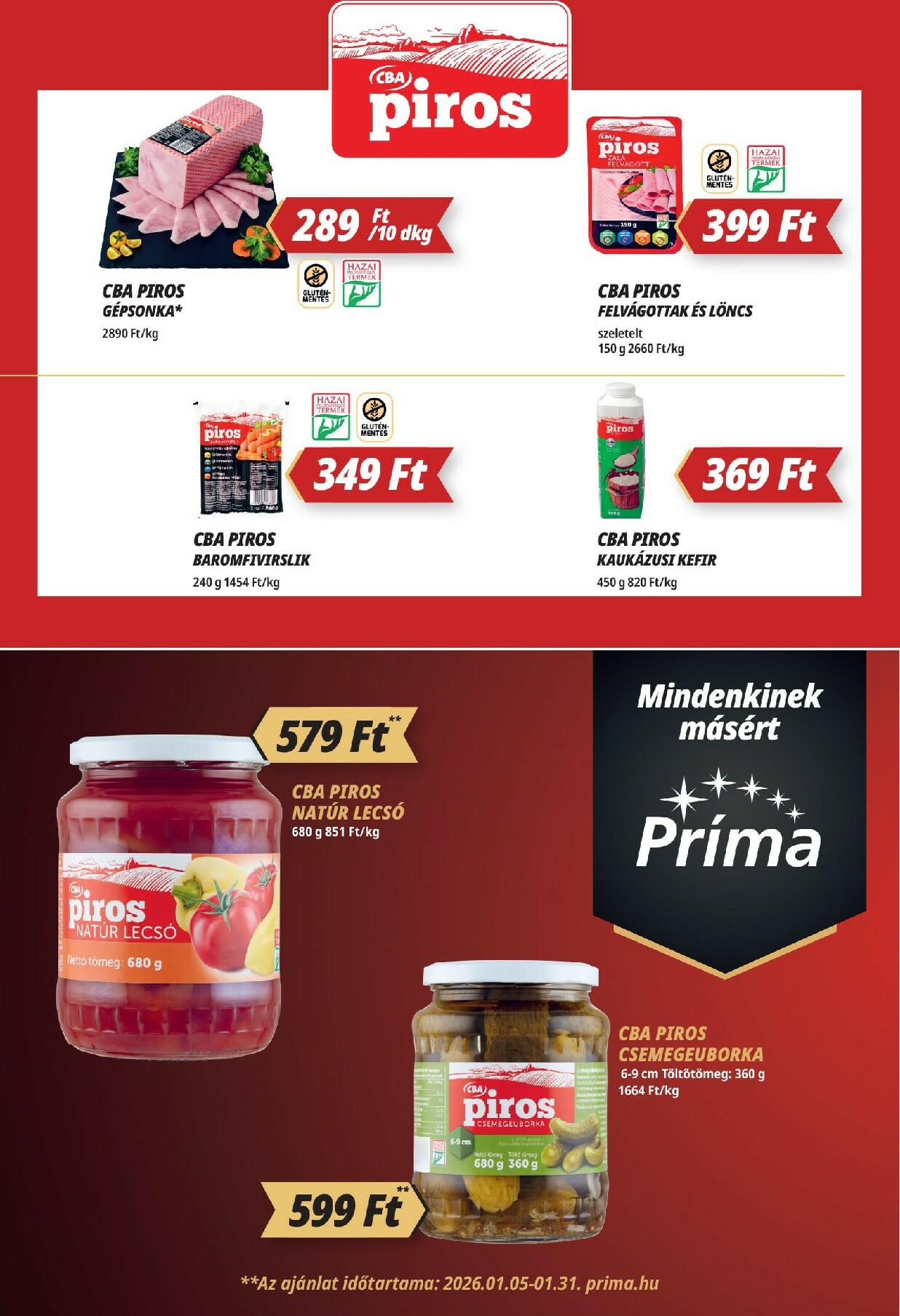 prima - Príma akciós újság, érvényes 01.15. - 01.21. - page: 4