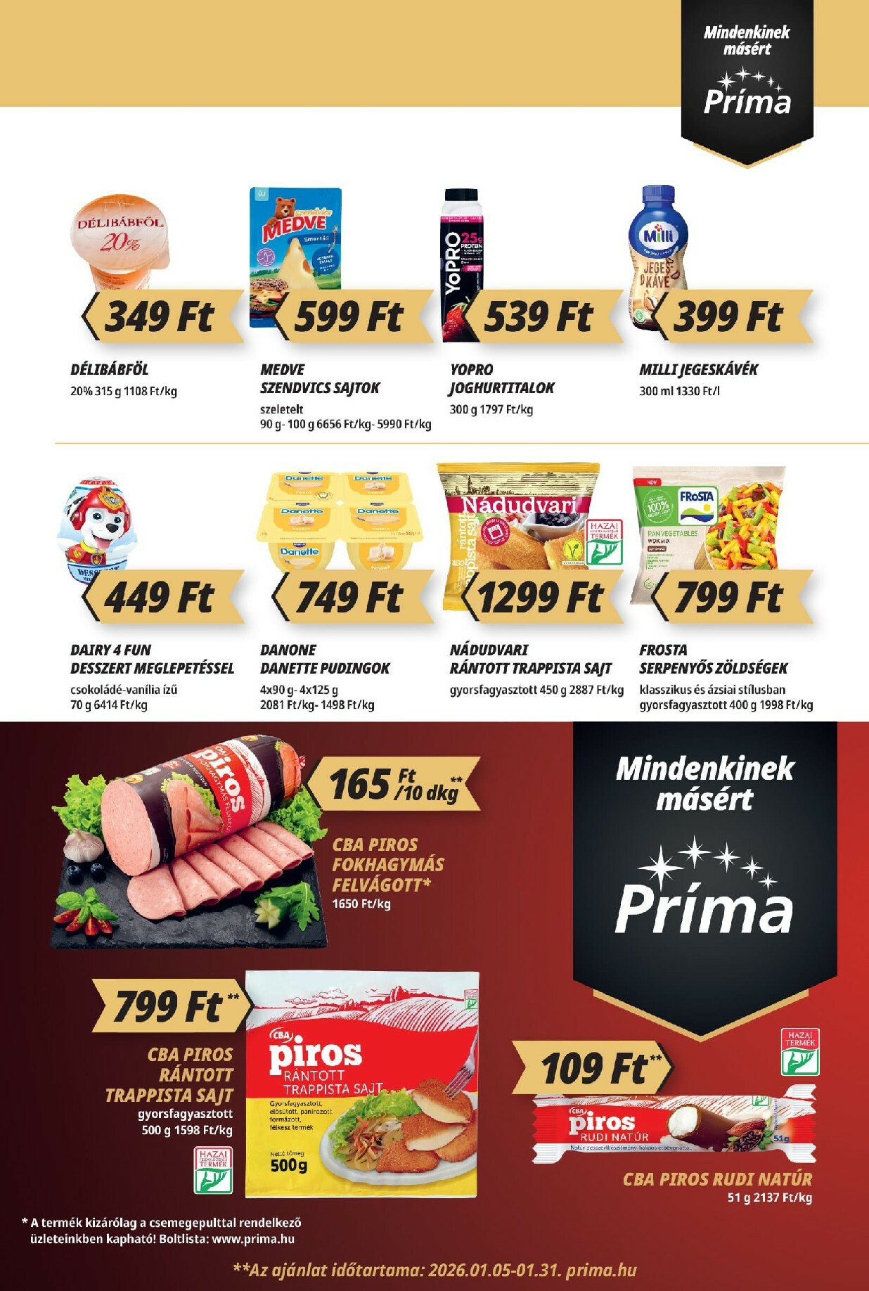 prima - Príma akciós újság, érvényes 01.15. - 01.21. - page: 3