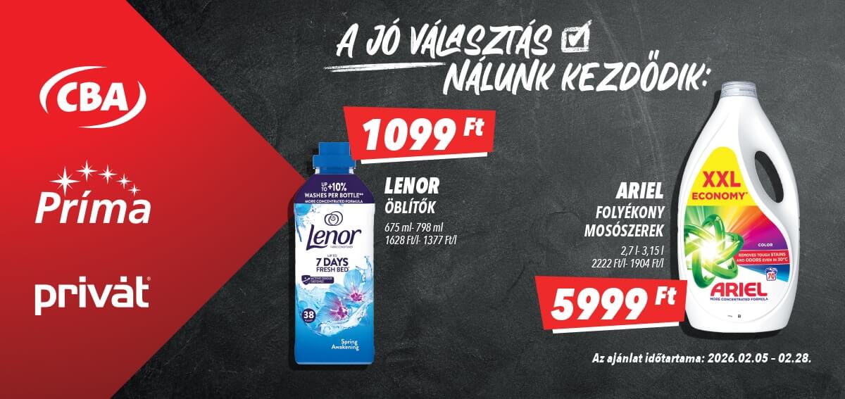 prima - Príma akciós újság, érvényes 2026.02.05. - 2026.02.28. - page: 1