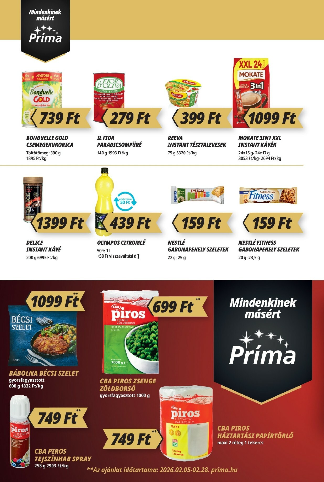 prima - Príma akciós újság, érvényes 2026.02.19. - 2026.02.25. - page: 4