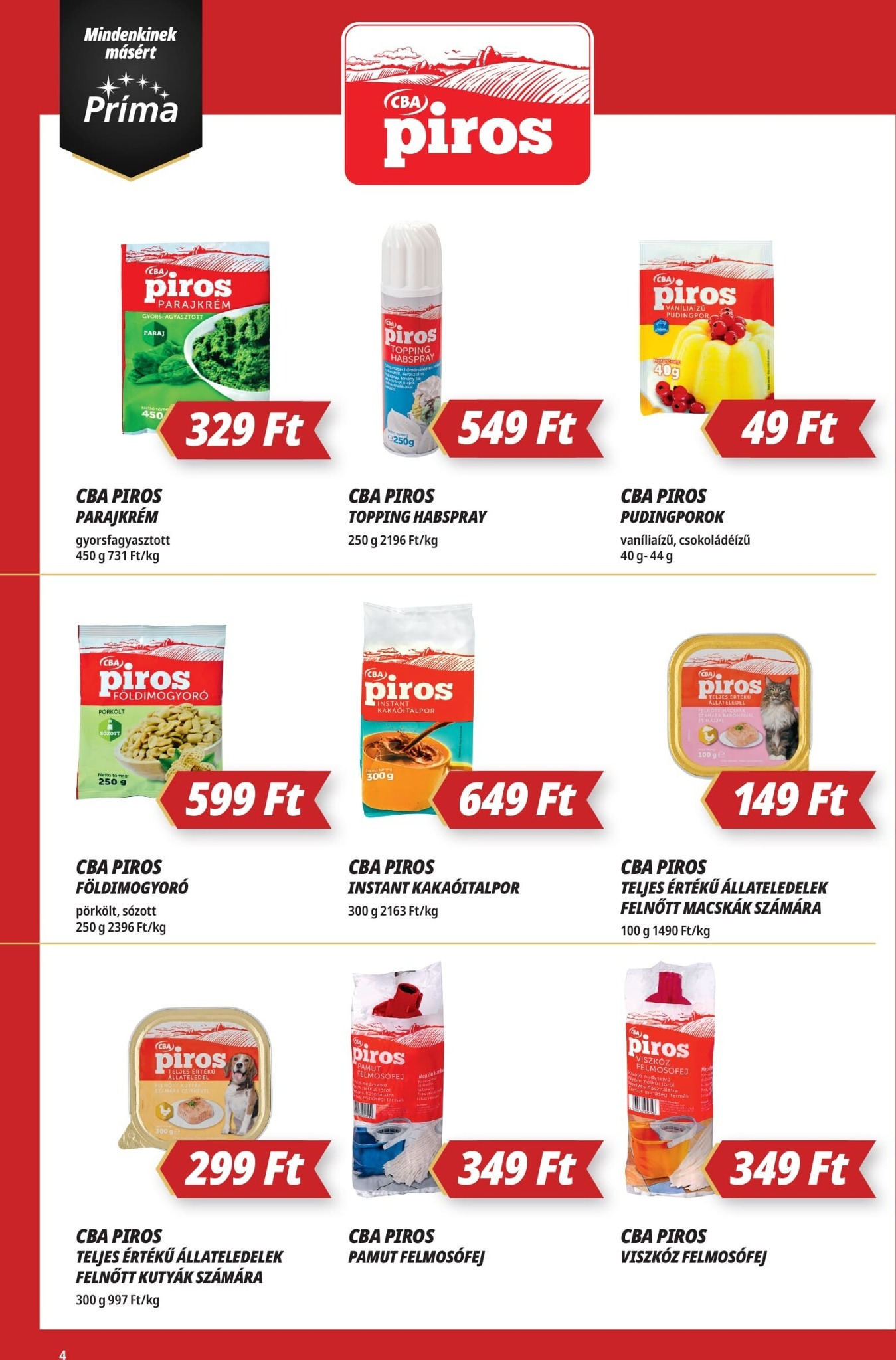 prima - Príma akciós újság, érvényes 2026.03.19. - 2026.03.25. - page: 4