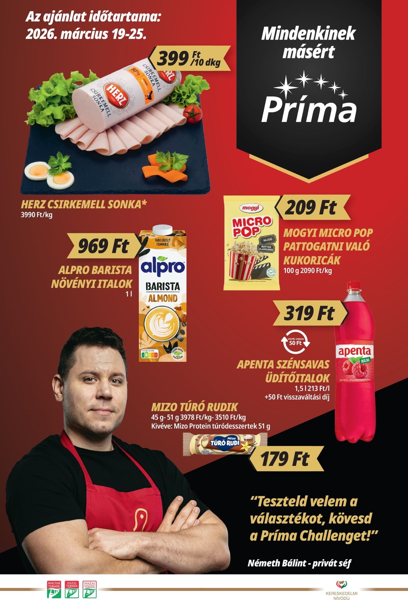 prima - Príma akciós újság, érvényes 2026.03.19. - 2026.03.25. - page: 1