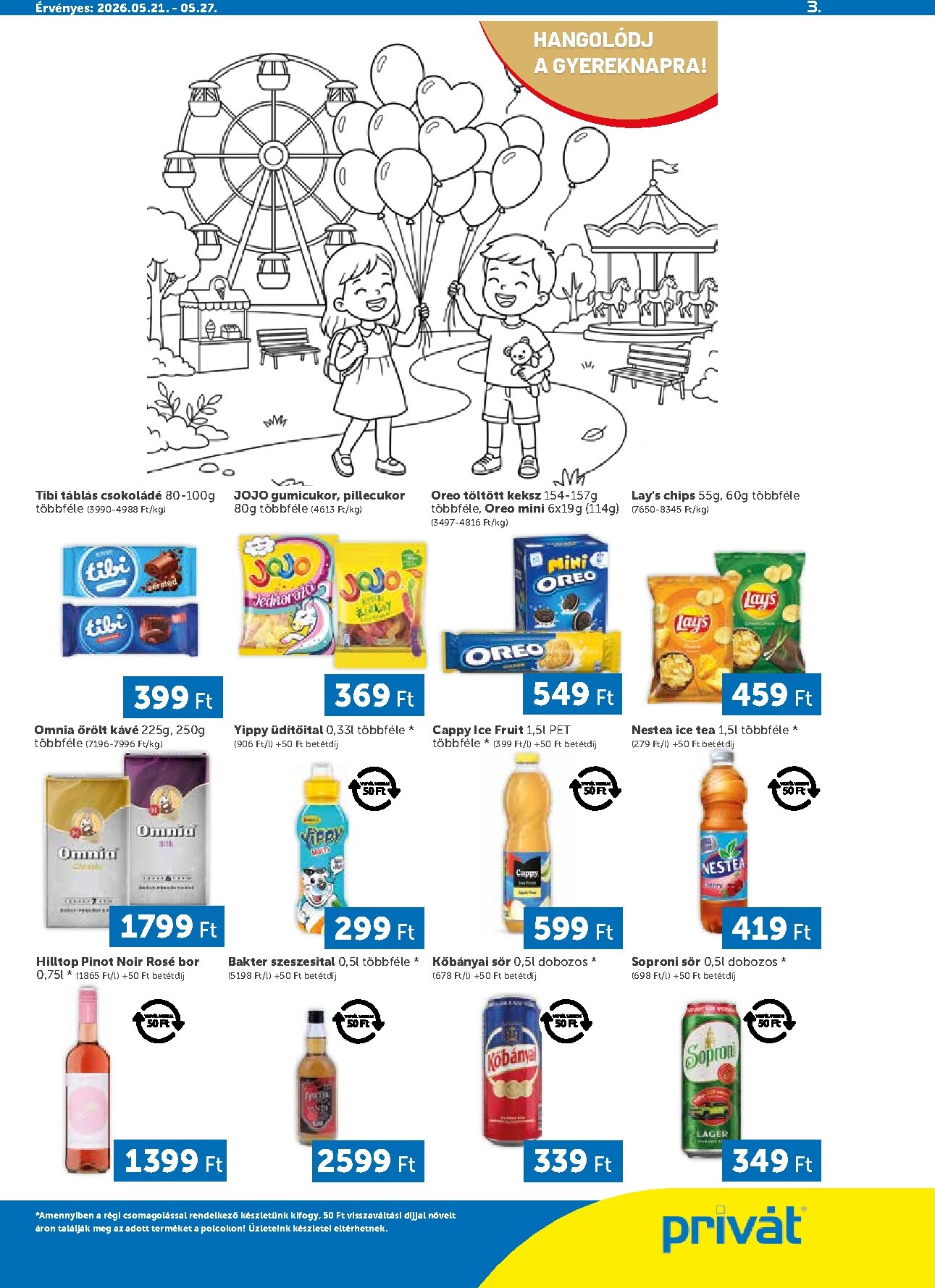privat-elelmiszer - Aktuális Privát - Bács-Kiskun, Békés, Csongrád-Csanád, Tolna, Baranya, Somogy vármegye szórólap érvényes csütörtöktől 2026.05.21.-től szerdától 2026.05.27.-ig - page: 3