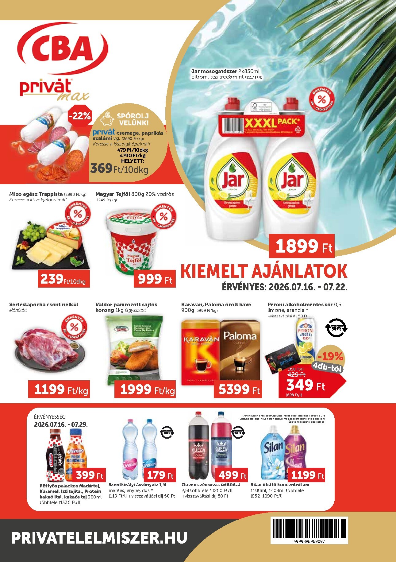 privat-elelmiszer - A jövőbeli Privát Max akciós újság csütörtöktől 2026.07.16.-tól szerdától 2026.07.22.-ig érvényes.
