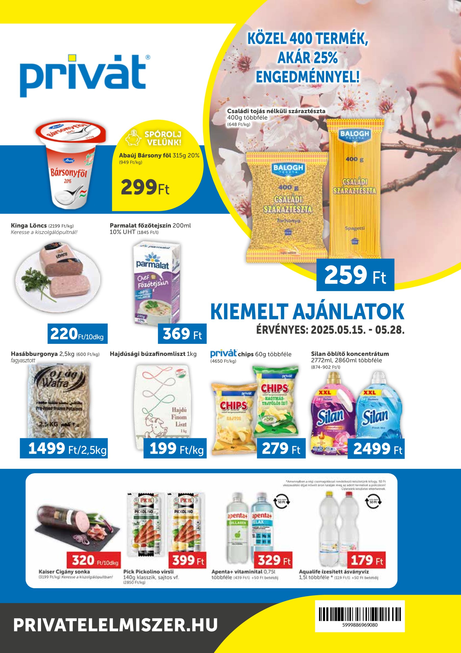 privat-elelmiszer - Privát akciós újság, érvényes 05.15. - 05.28.