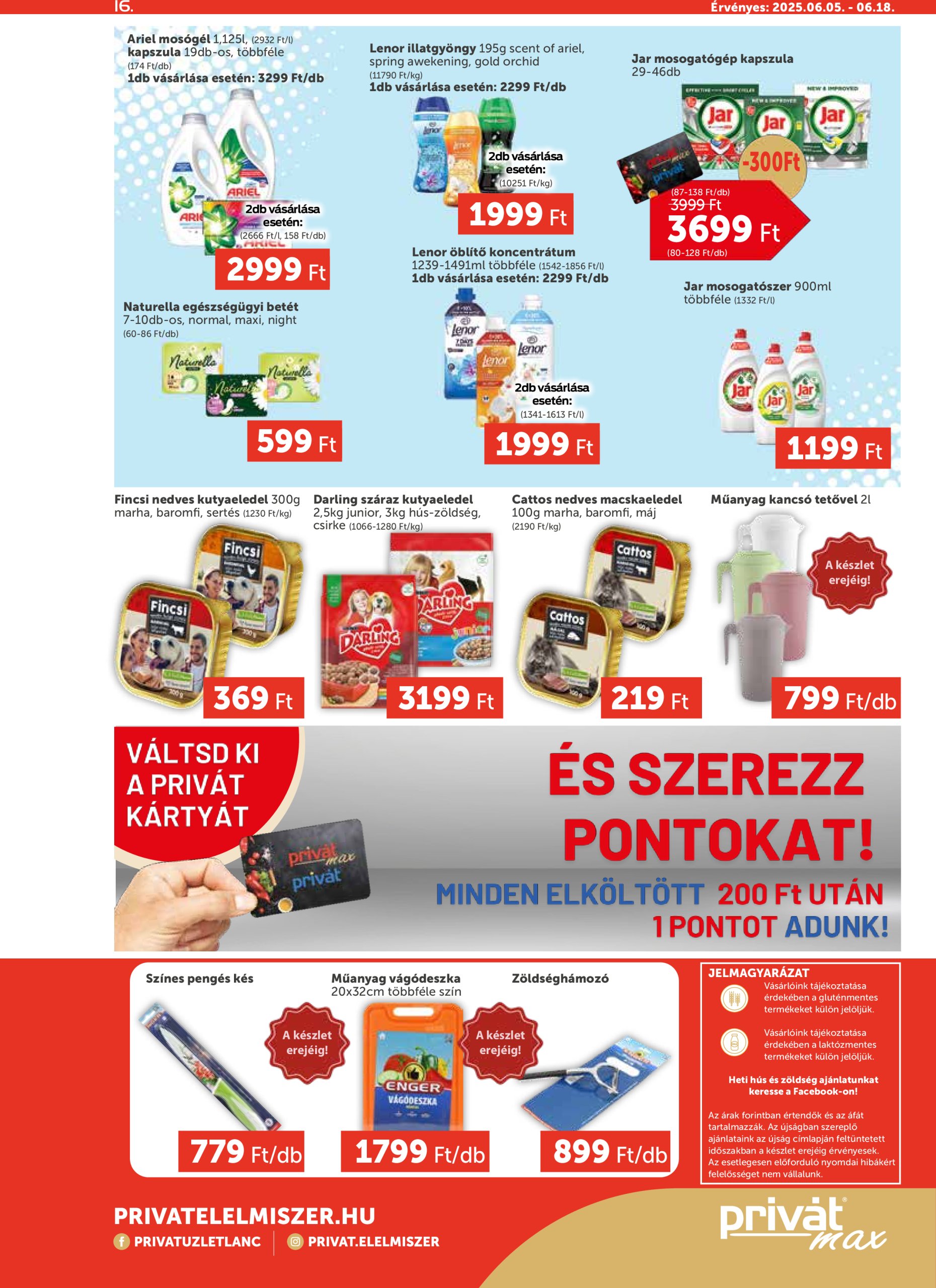 privat-elelmiszer - Privát Max akciós újság, érvényes 06.05. - 06.18. - page: 16