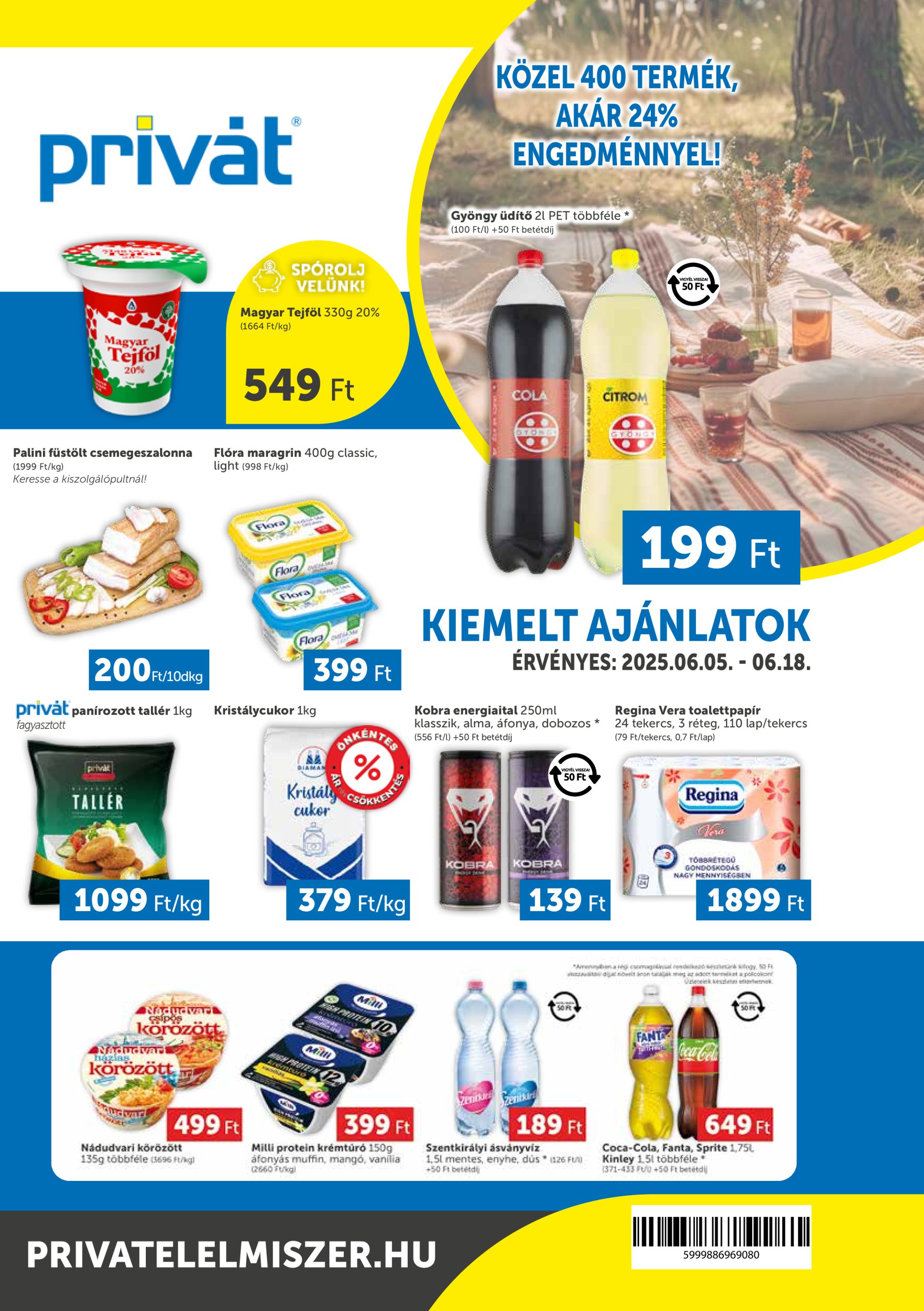 privat-elelmiszer - Privát akciós újság, érvényes 06.05. - 06.18.