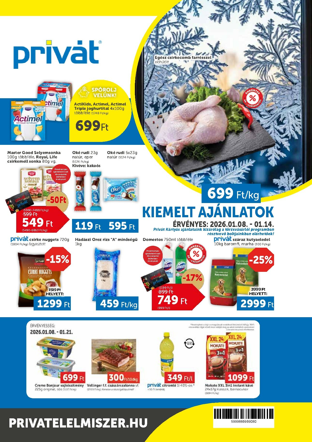 privat-elelmiszer - Privát akciós újság, érvényes 01.08. - 01.14.