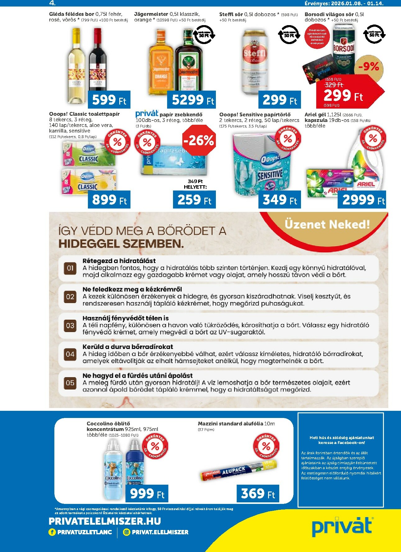 privat-elelmiszer - Privát akciós újság, érvényes 01.08. - 01.14. - page: 4