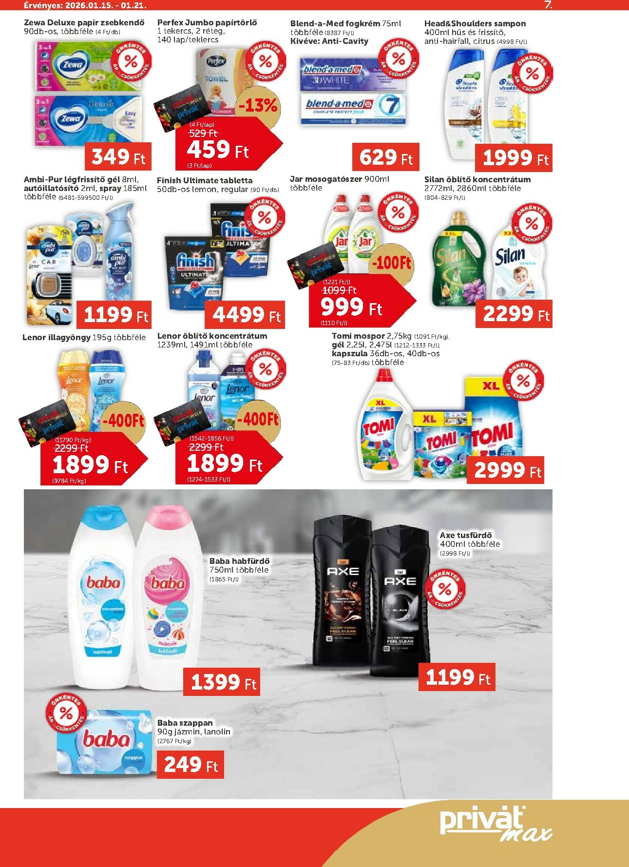 privat-elelmiszer - Privát Max akciós újság, érvényes 01.15. - 01.21. - page: 7