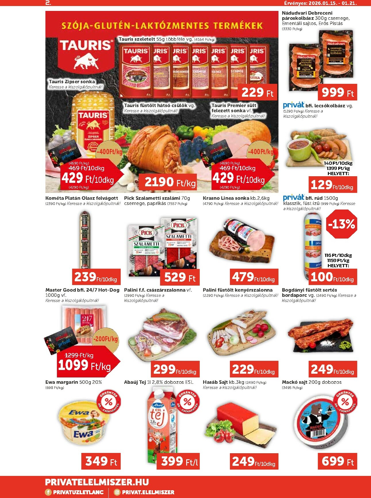 privat-elelmiszer - Privát Max akciós újság, érvényes 01.15. - 01.21. - page: 2