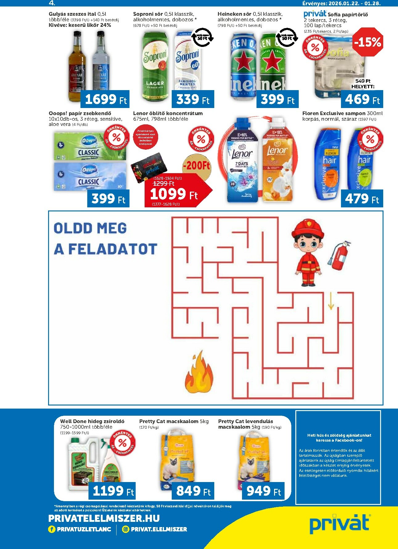 privat-elelmiszer - Privát akciós újság, érvényes 01.22. - 01.28. - page: 4
