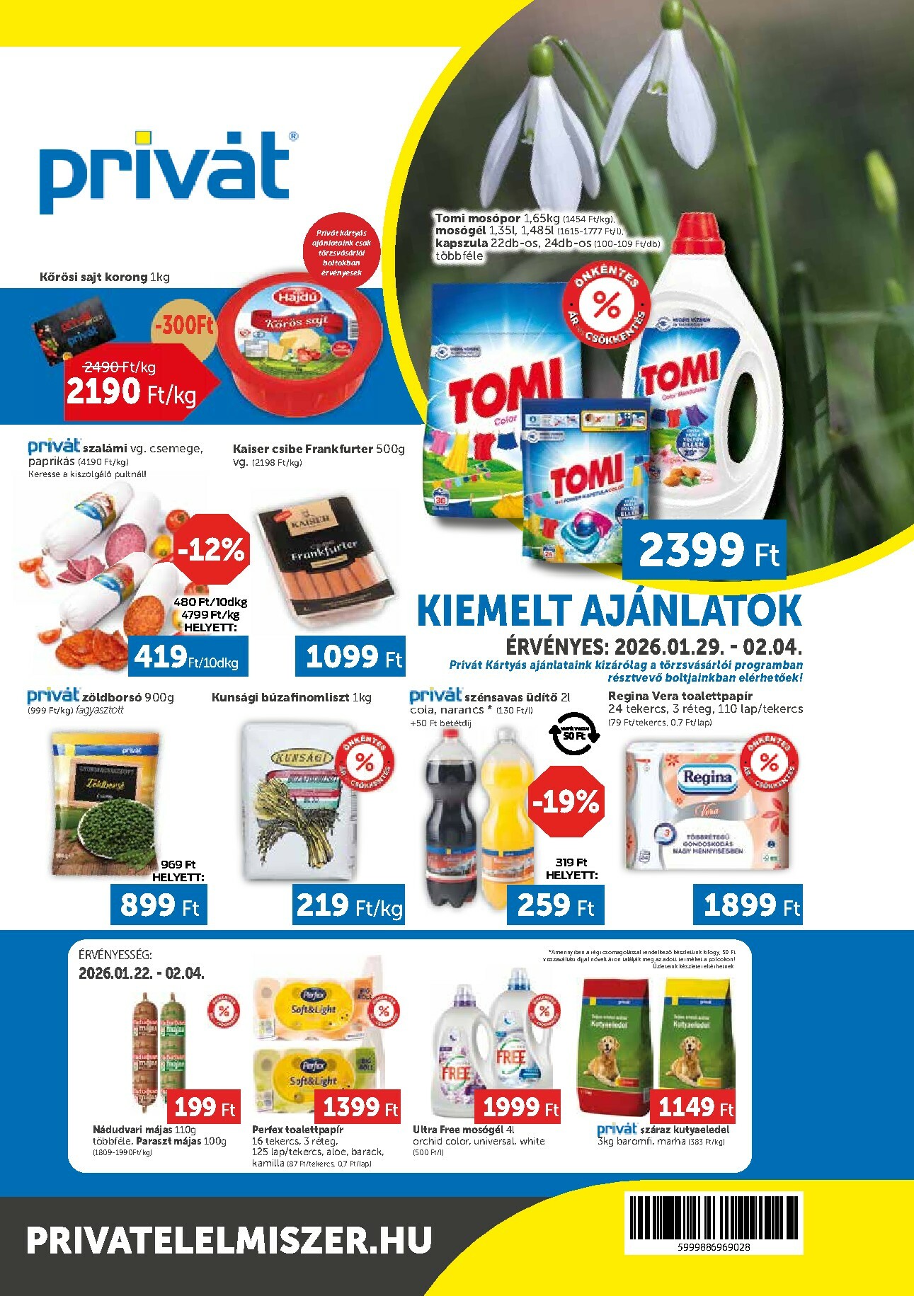 privat-elelmiszer - Privát akciós újság, érvényes 01.29. - 02.04.