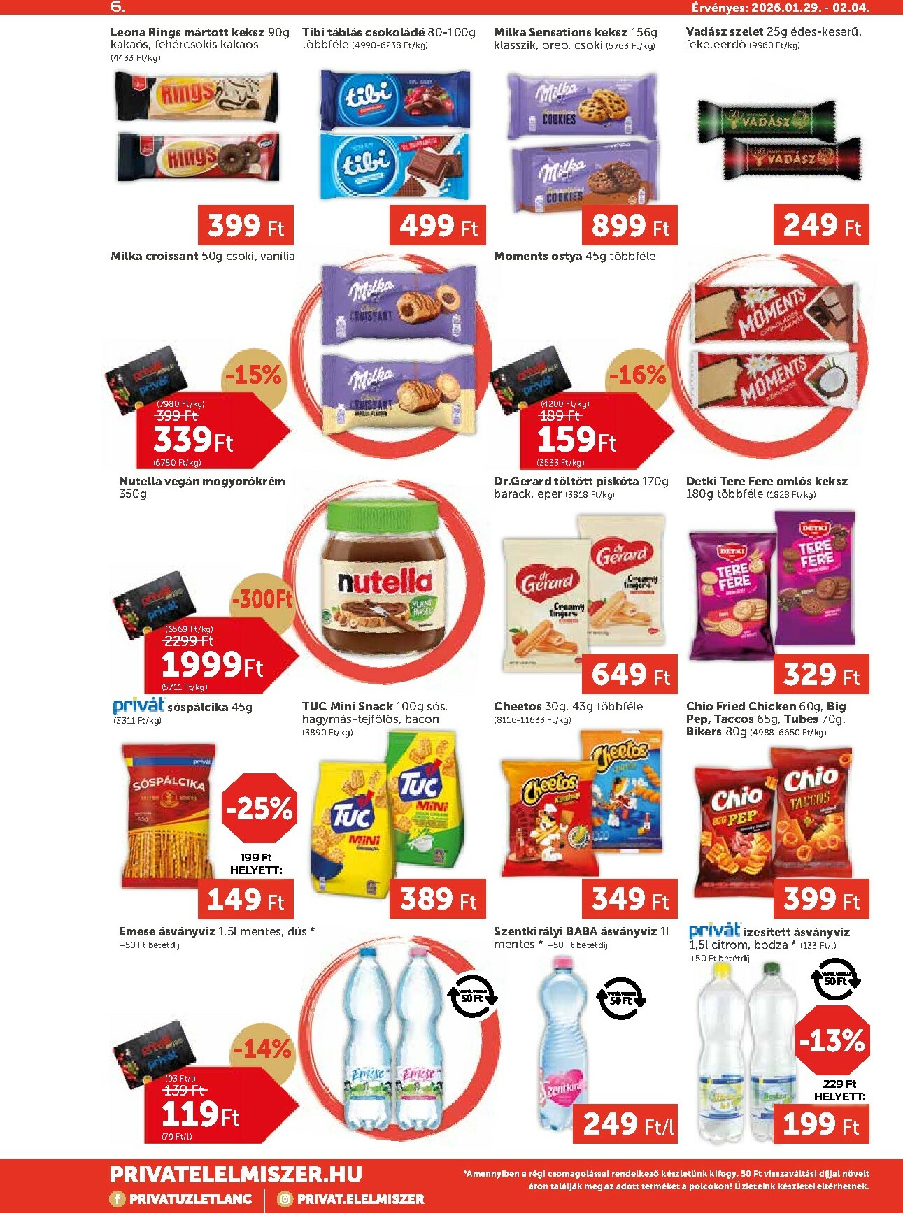 privat-elelmiszer - Privát Max akciós újság, érvényes 01.29. - 02.04. - page: 6