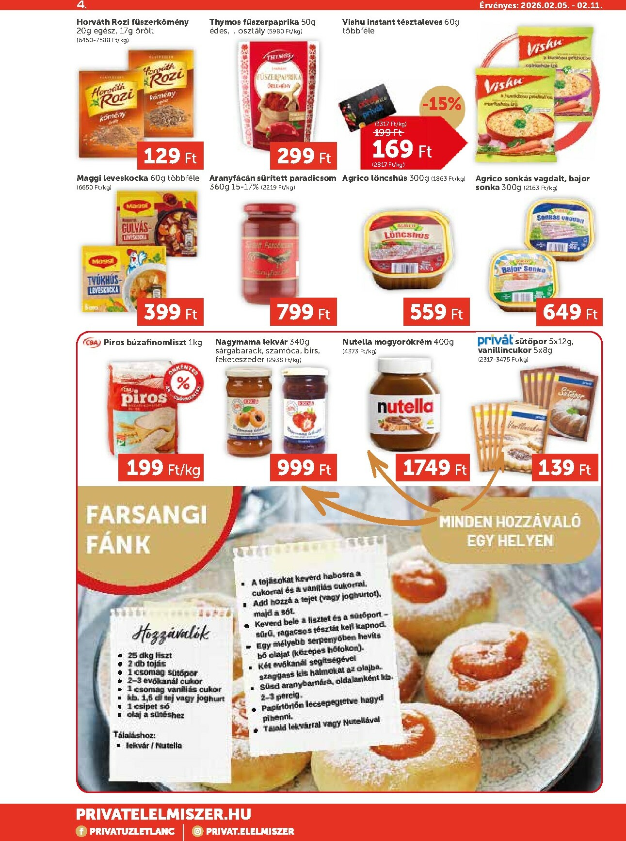 privat-elelmiszer - Privát Max akciós újság, érvényes 2026.02.05. - 2026.02.11. - page: 4