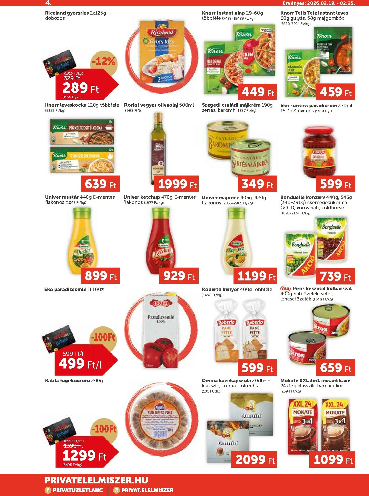 privat-elelmiszer - Privát Max akciós újság, érvényes 2026.02.19. - 2026.02.25. - page: 4