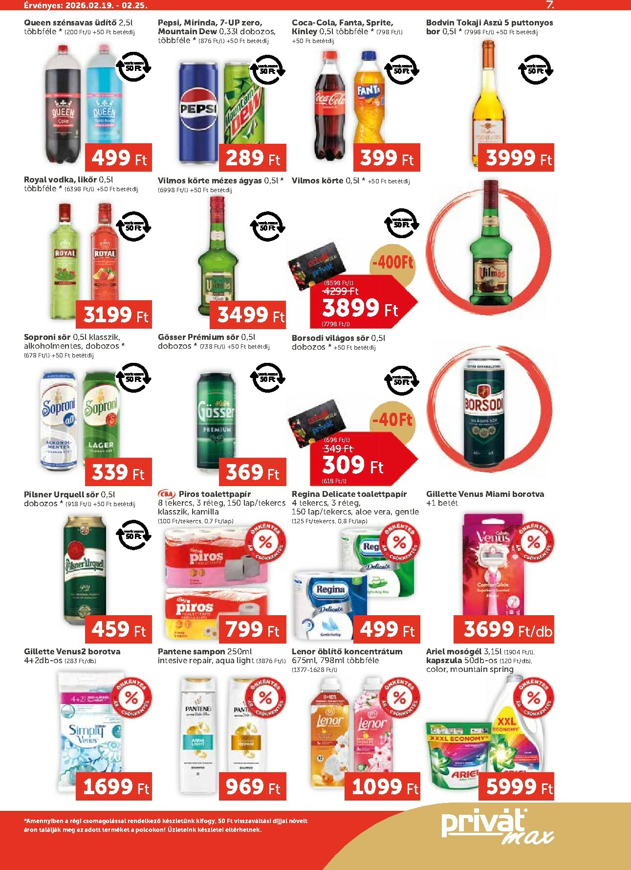 privat-elelmiszer - Privát Max akciós újság, érvényes 2026.02.19. - 2026.02.25. - page: 7