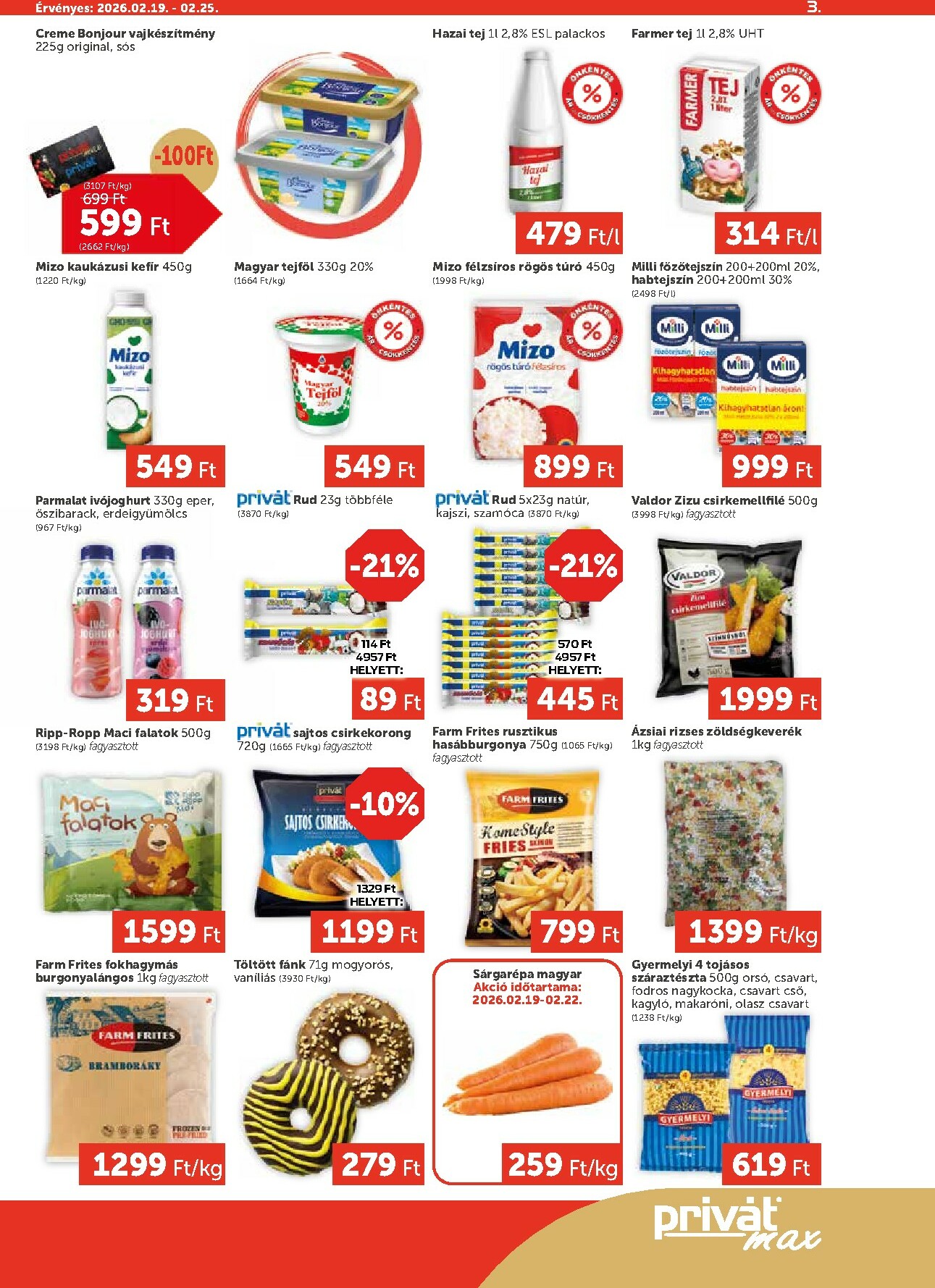 privat-elelmiszer - Privát Max akciós újság, érvényes 2026.02.19. - 2026.02.25. - page: 3