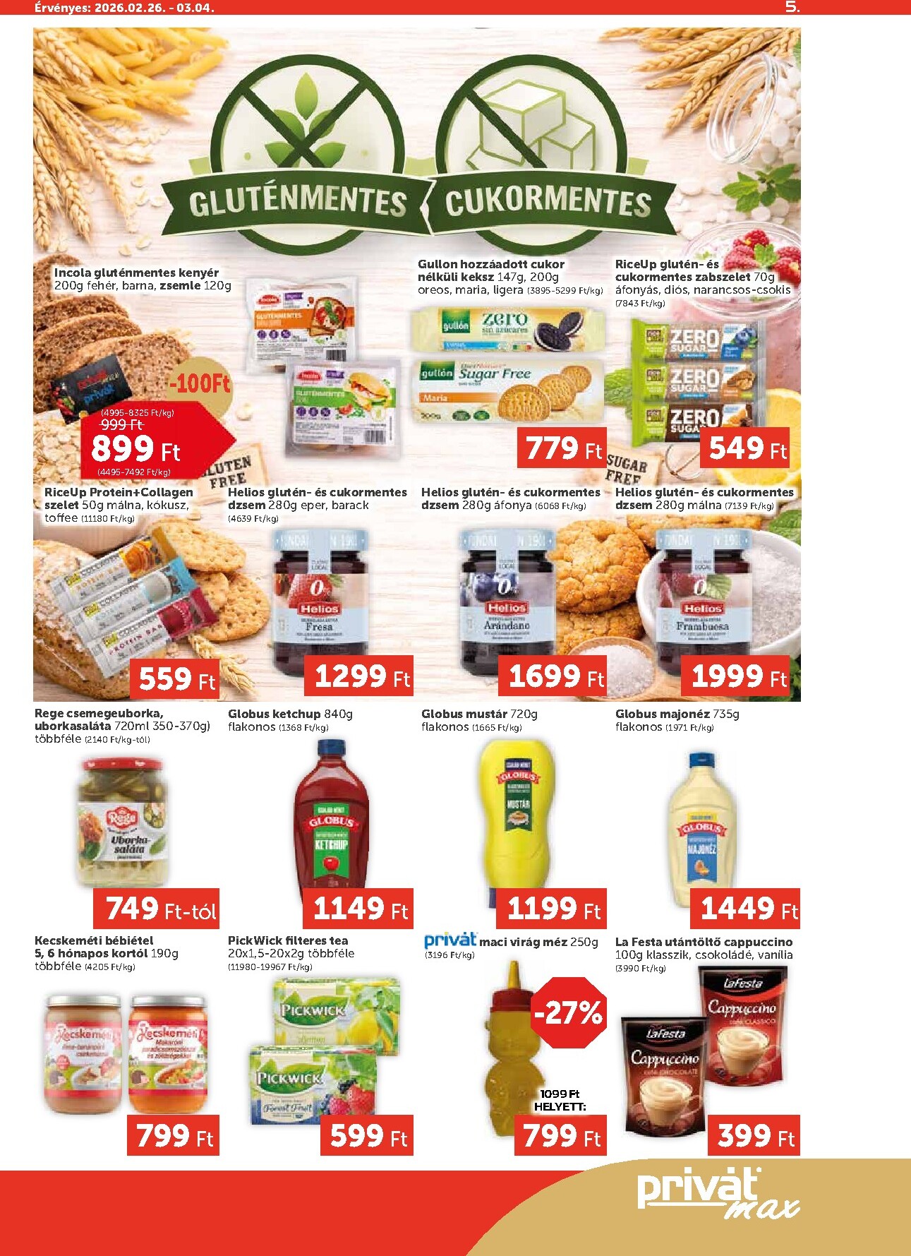 privat-elelmiszer - Privát Max akciós újság, érvényes 2026.02.26. - 2026.03.04. - page: 5