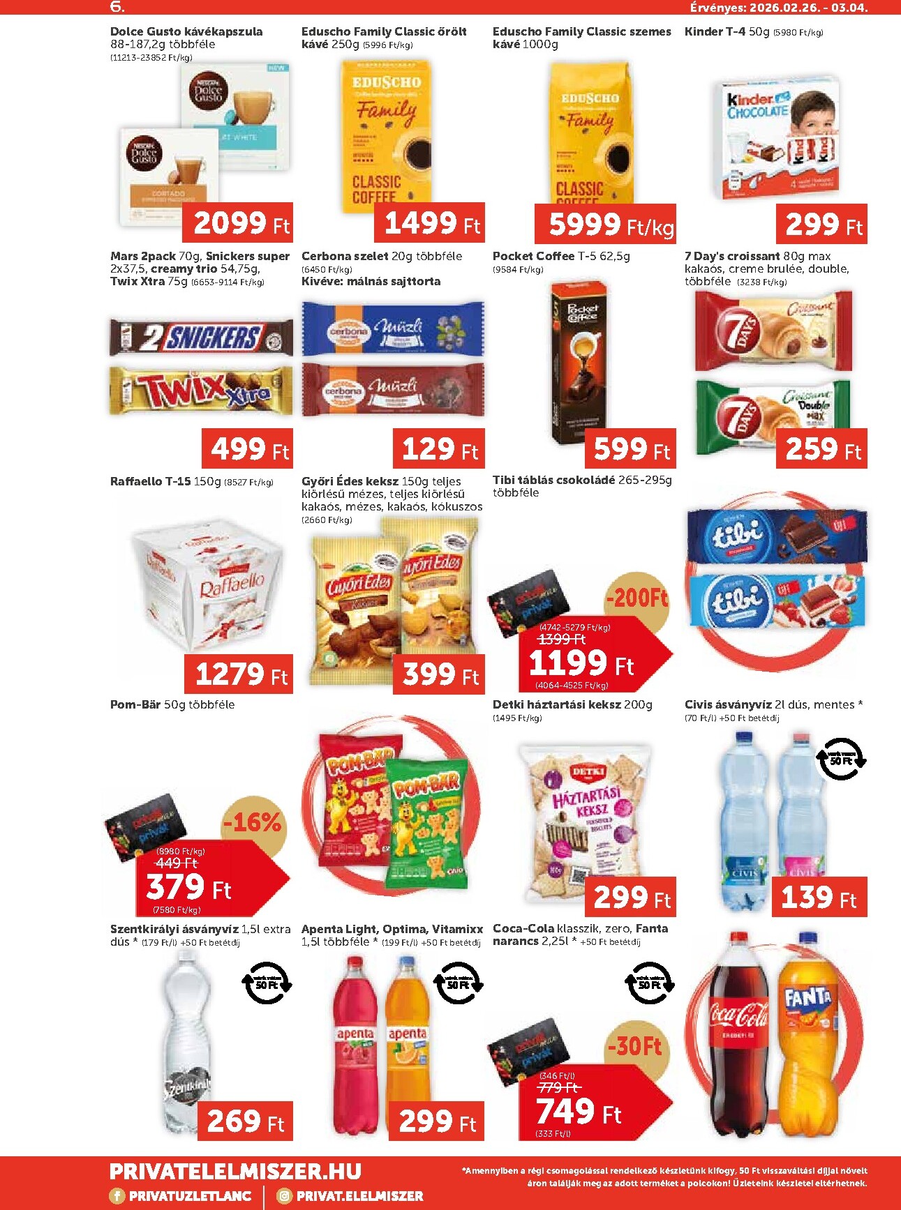 privat-elelmiszer - Privát Max akciós újság, érvényes 2026.02.26. - 2026.03.04. - page: 6