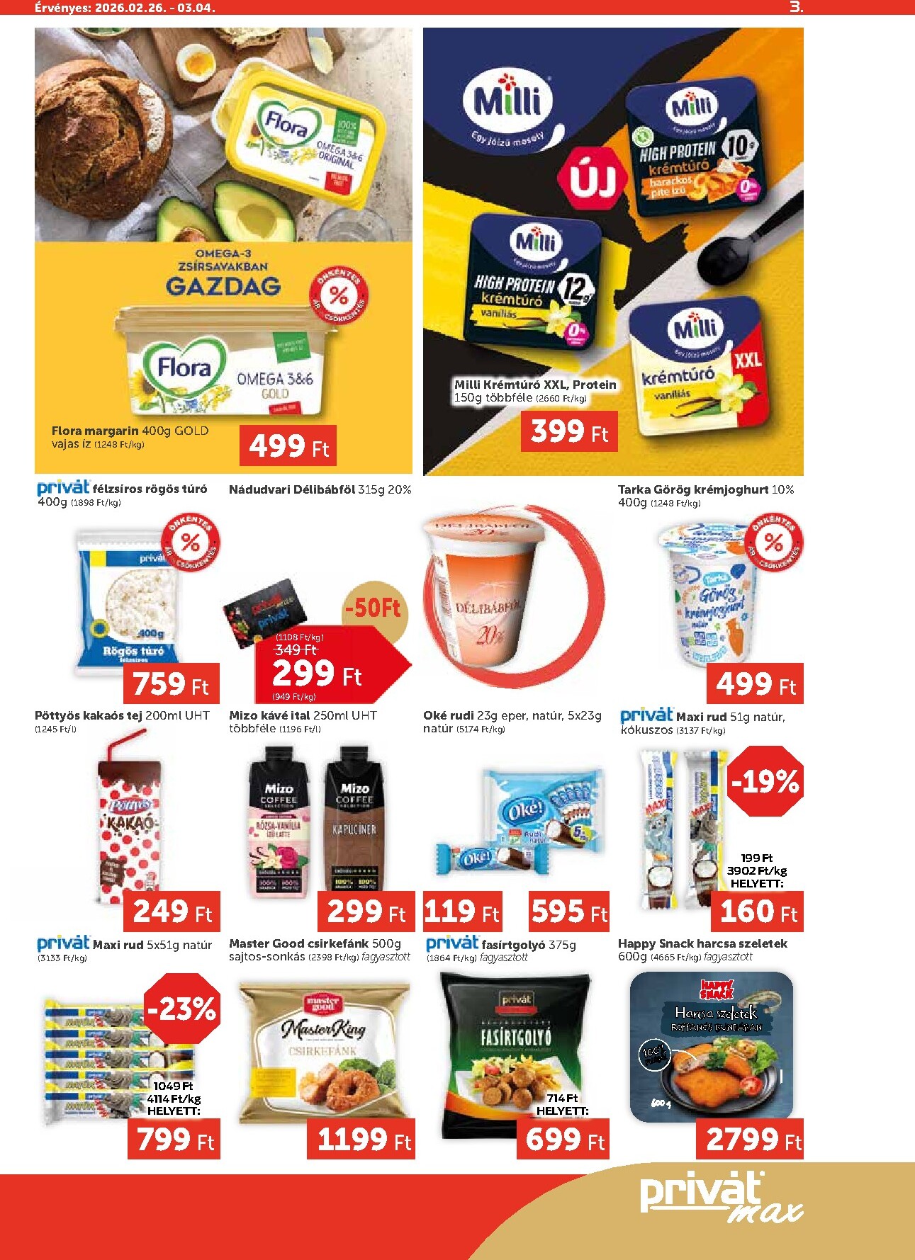 privat-elelmiszer - Privát Max akciós újság, érvényes 2026.02.26. - 2026.03.04. - page: 3