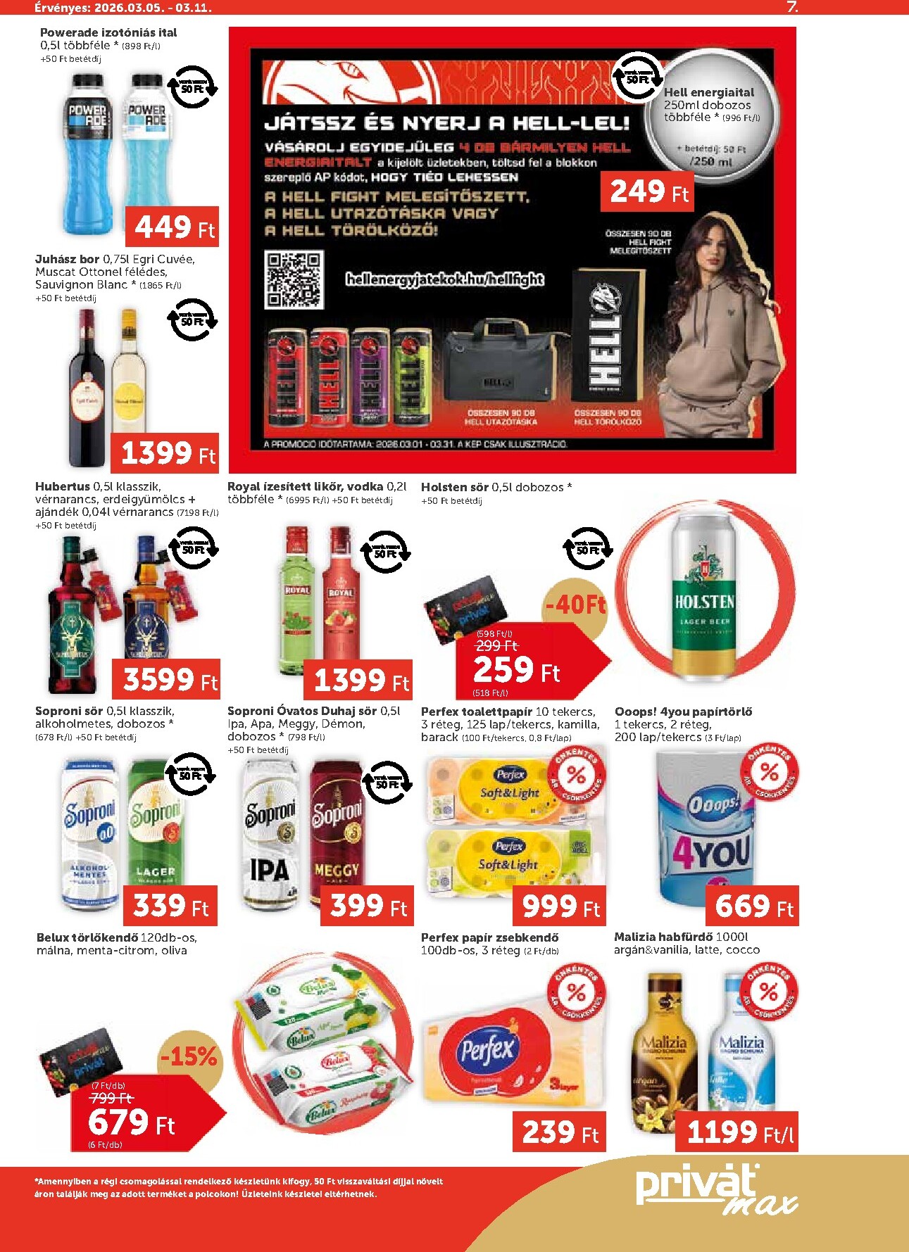 privat-elelmiszer - Privát Max akciós újság, érvényes 2026.03.05. - 2026.03.11. - page: 7