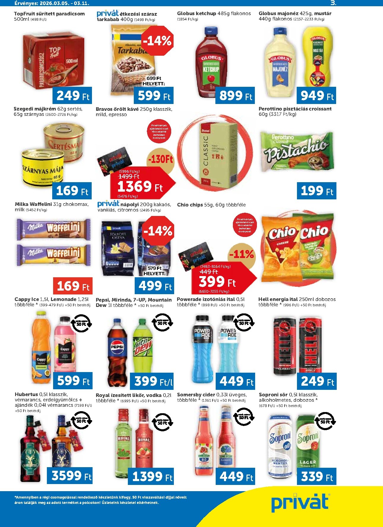 privat-elelmiszer - Privát akciós újság, érvényes 2026.03.05. - 2026.03.11. - page: 3