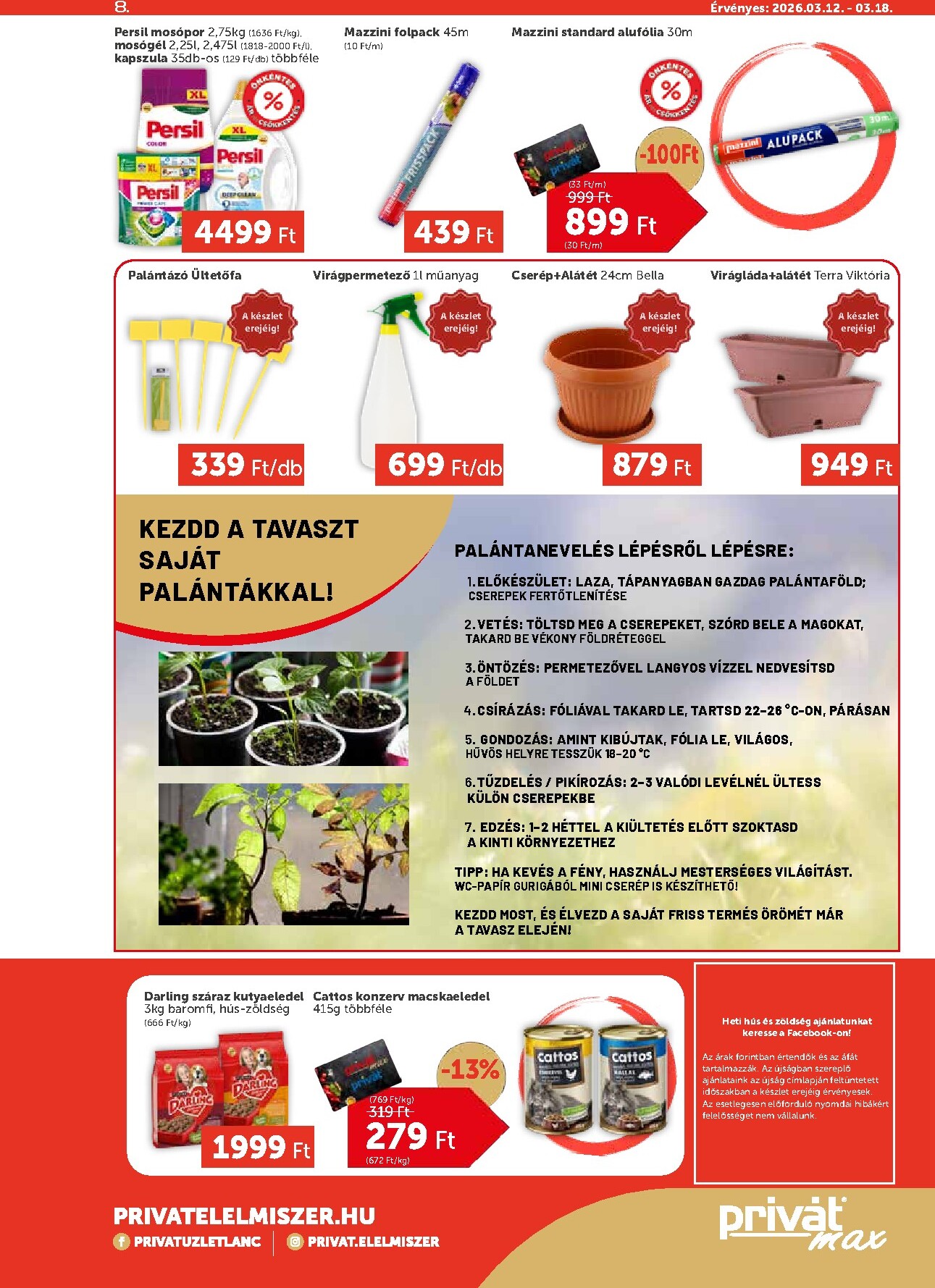 privat-elelmiszer - Privát Max akciós újság, érvényes 2026.03.12. - 2026.03.18. - page: 8