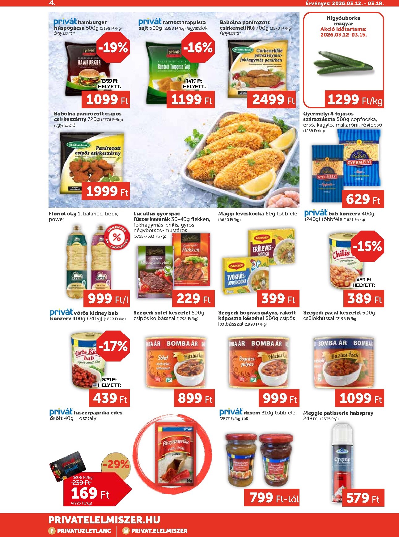 privat-elelmiszer - Privát Max akciós újság, érvényes 2026.03.12. - 2026.03.18. - page: 4