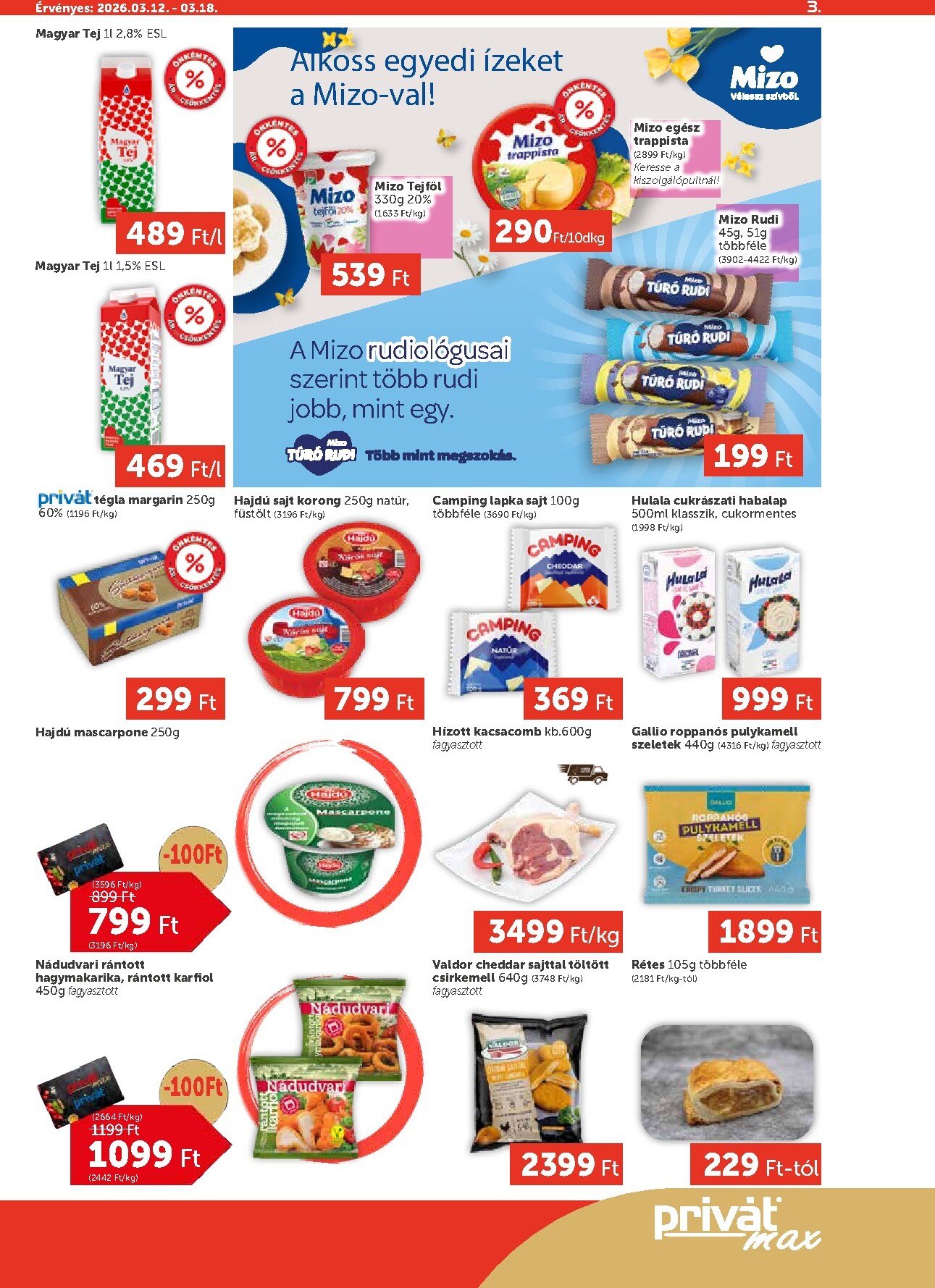 privat-elelmiszer - Privát Max akciós újság, érvényes 2026.03.12. - 2026.03.18. - page: 3