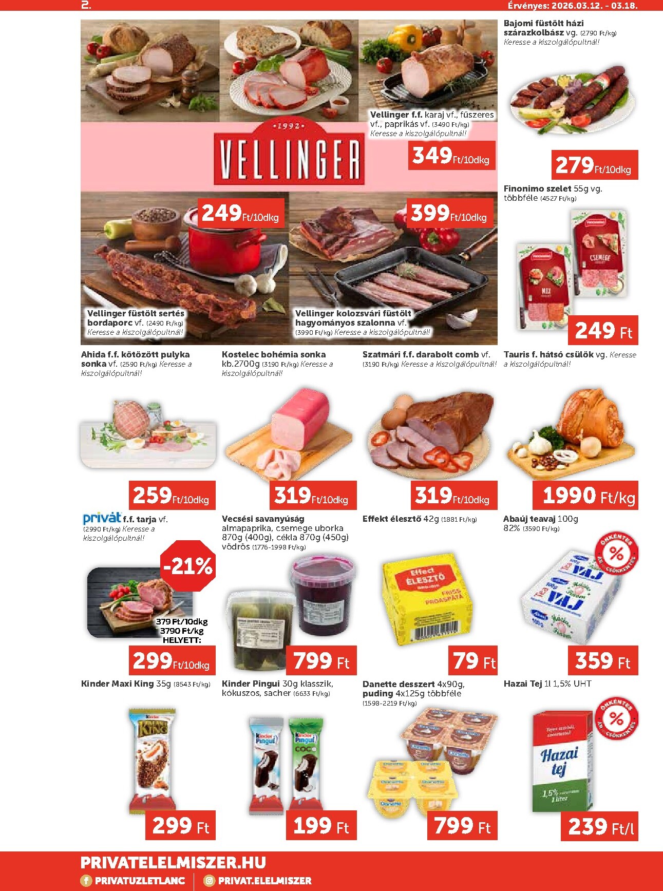 privat-elelmiszer - Privát Max akciós újság, érvényes 2026.03.12. - 2026.03.18. - page: 2