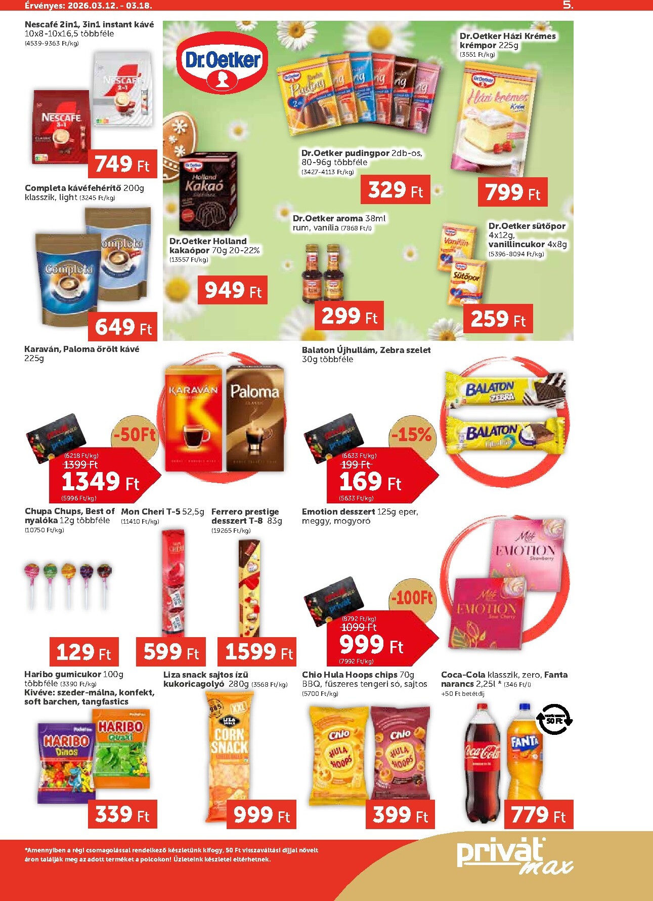 privat-elelmiszer - Privát Max akciós újság, érvényes 2026.03.12. - 2026.03.18. - page: 5