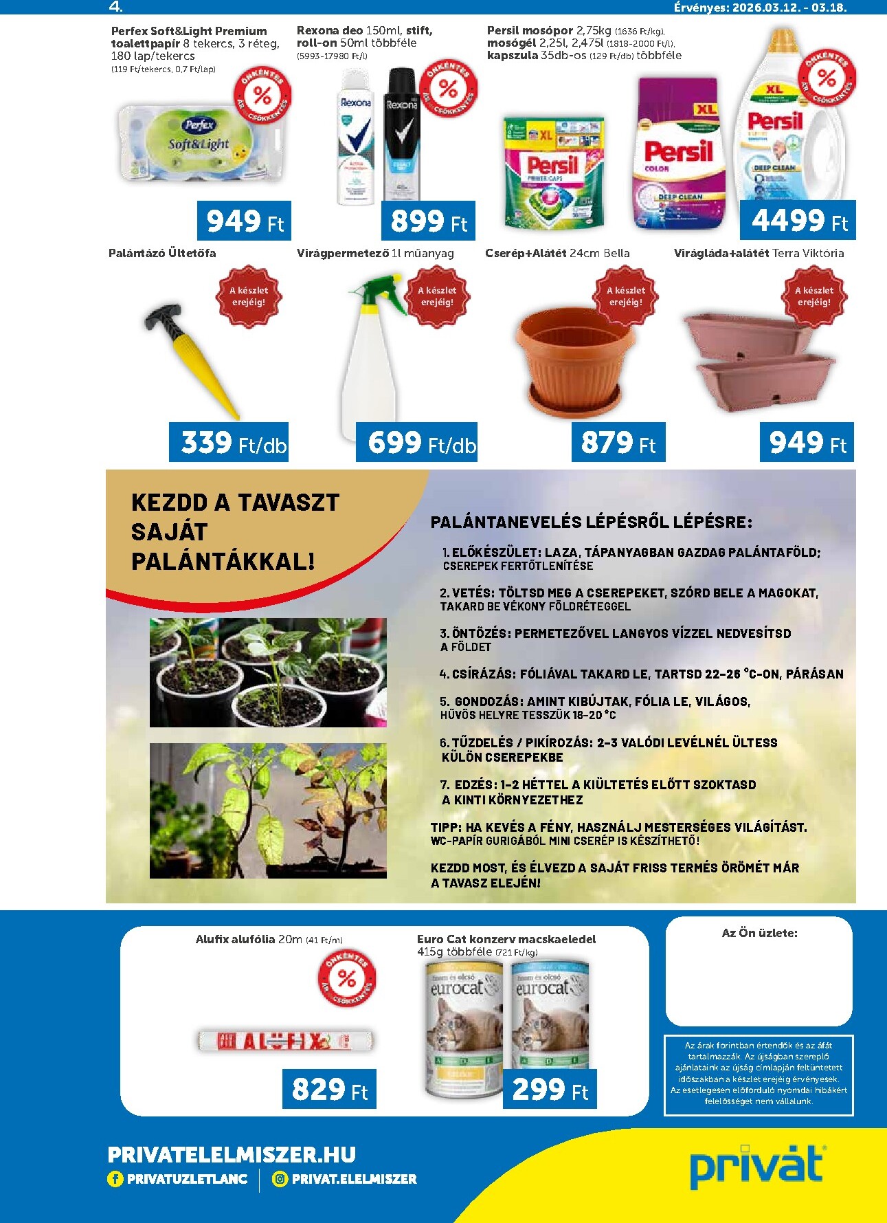 privat-elelmiszer - Privát akciós újság, érvényes 2026.03.12. - 2026.03.18. - page: 4