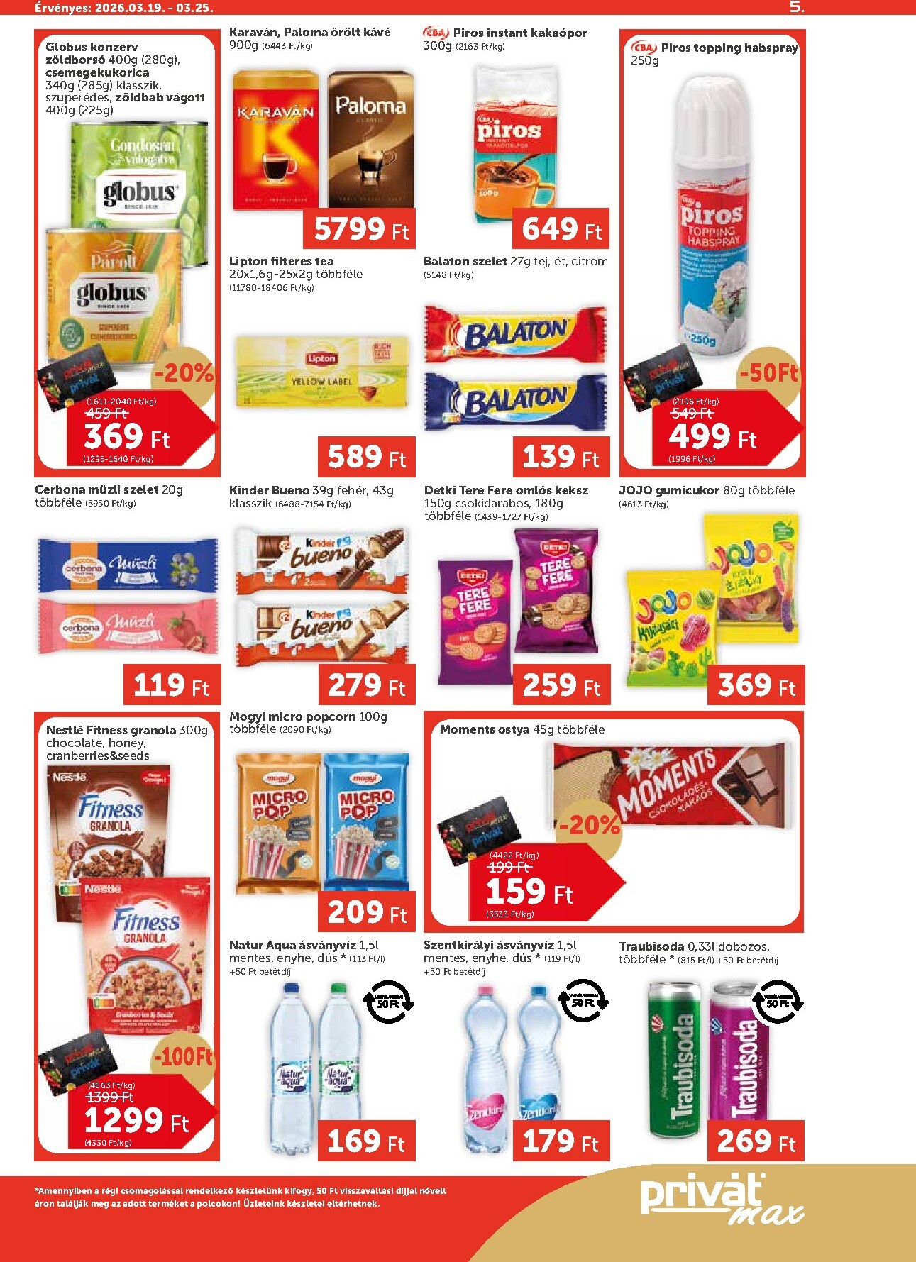 privat-elelmiszer - Privát Max akciós újság, érvényes 2026.03.19. - 2026.03.25. - page: 5