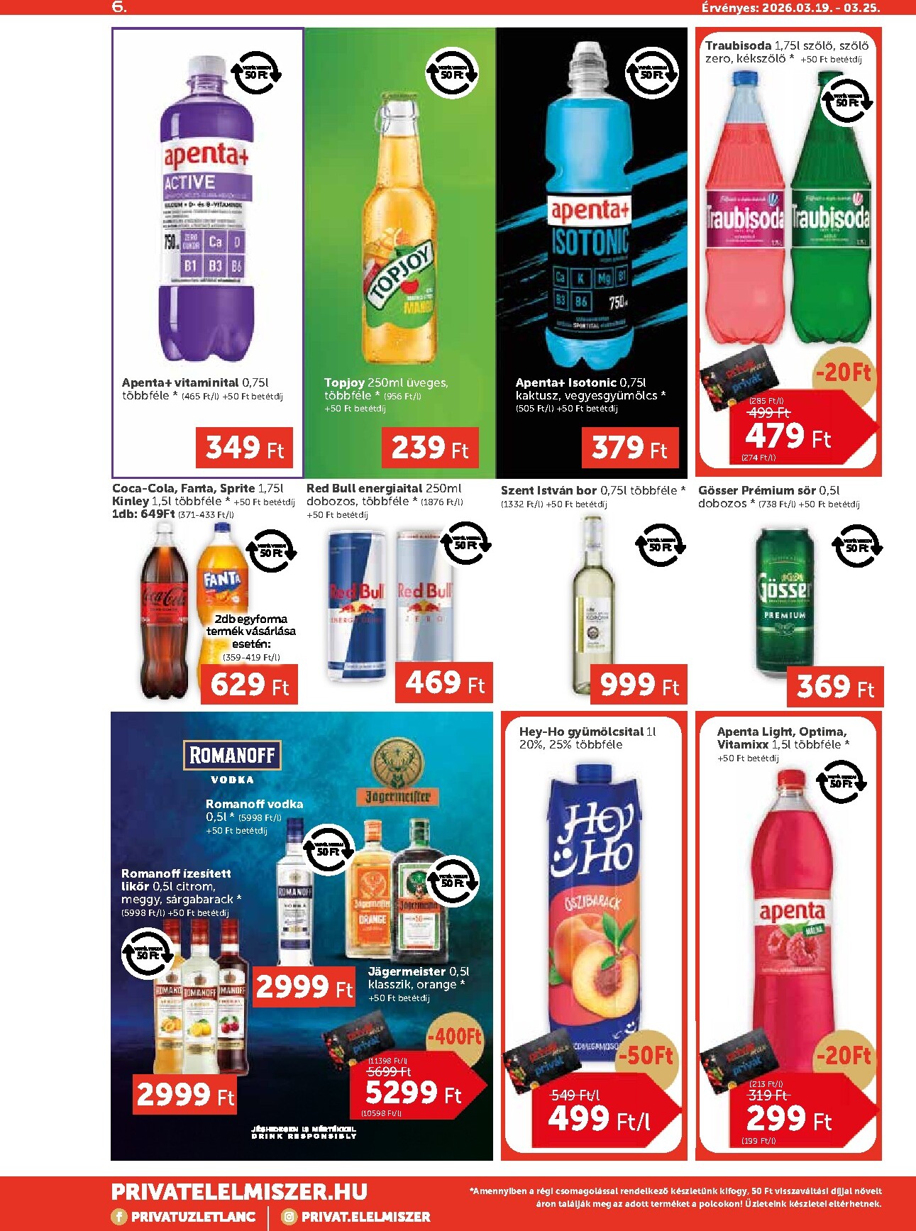 privat-elelmiszer - Privát Max akciós újság, érvényes 2026.03.19. - 2026.03.25. - page: 6