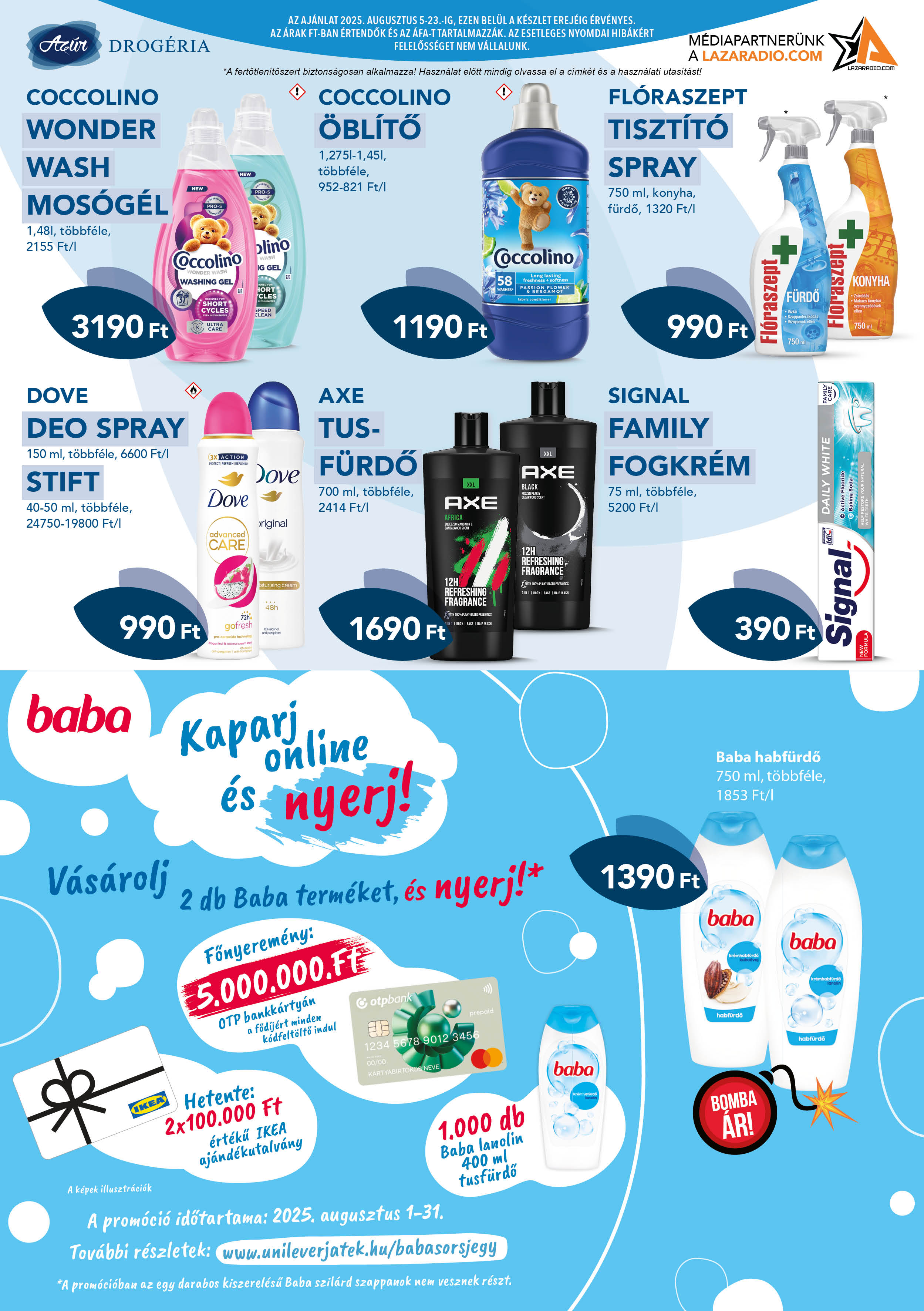 azur - Azúr akciós újság, érvényes 08.05. - 08.23. - page: 5