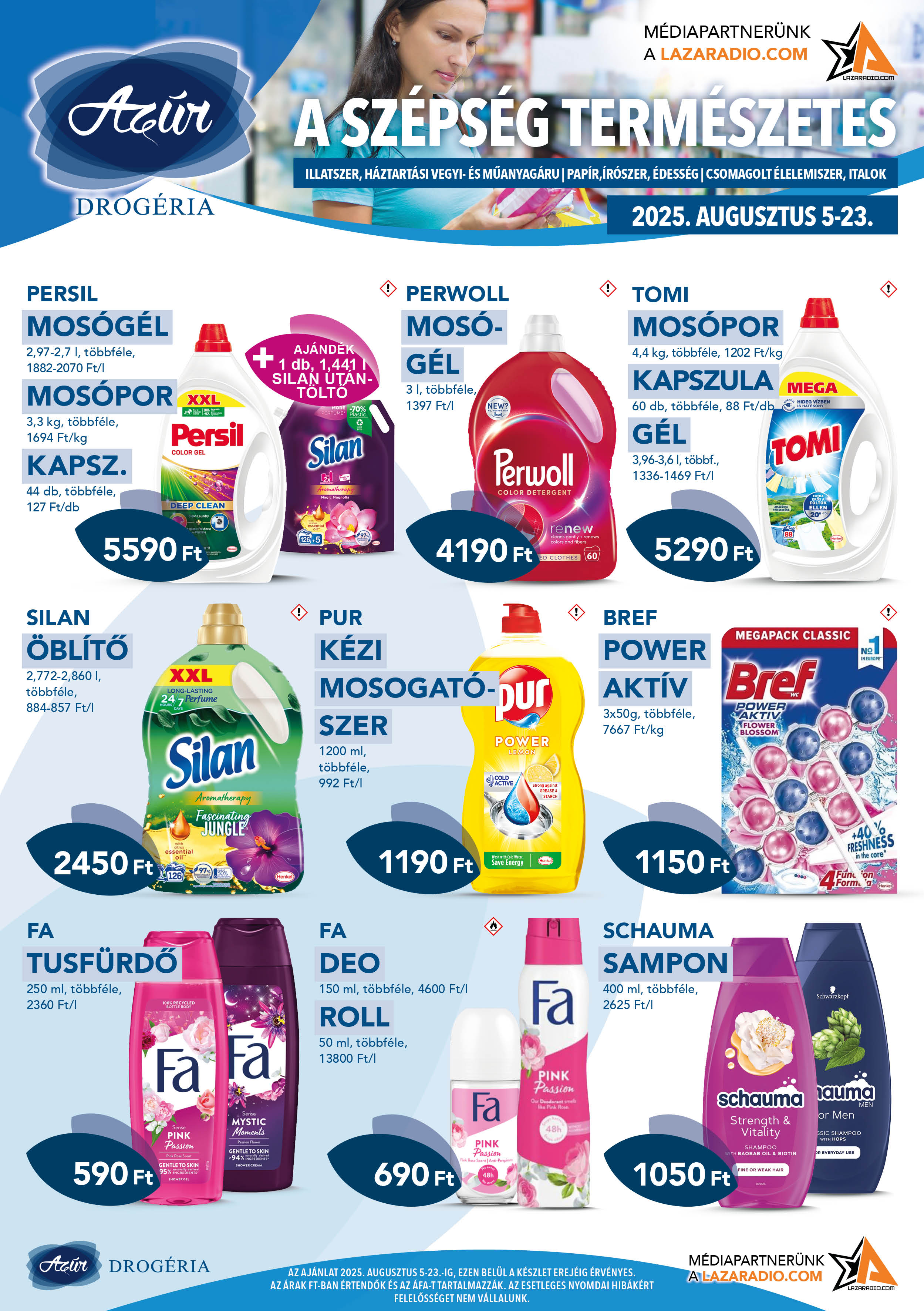 azur - Azúr akciós újság, érvényes 08.05. - 08.23.