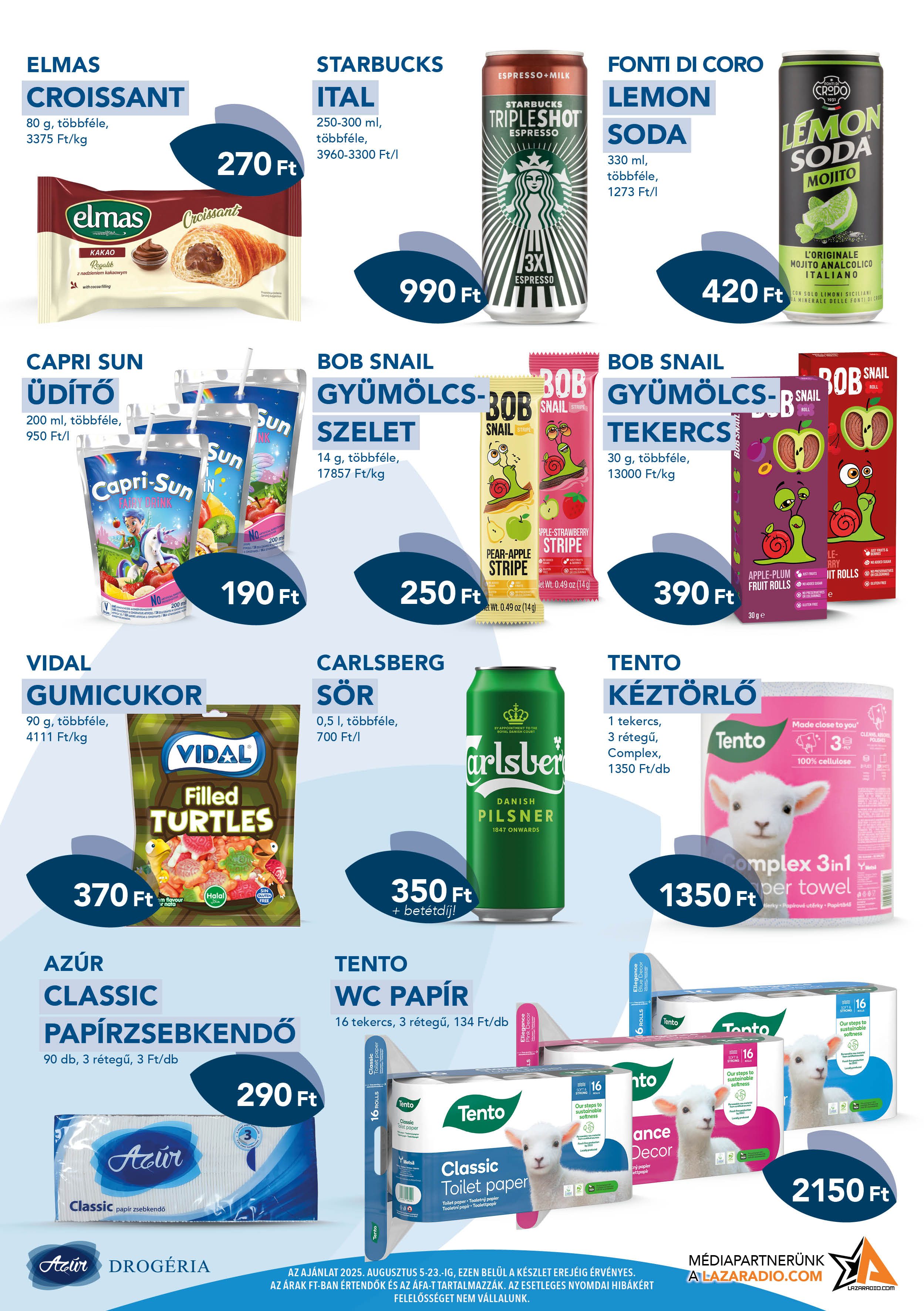 azur - Azúr akciós újság, érvényes 08.05. - 08.23. - page: 6