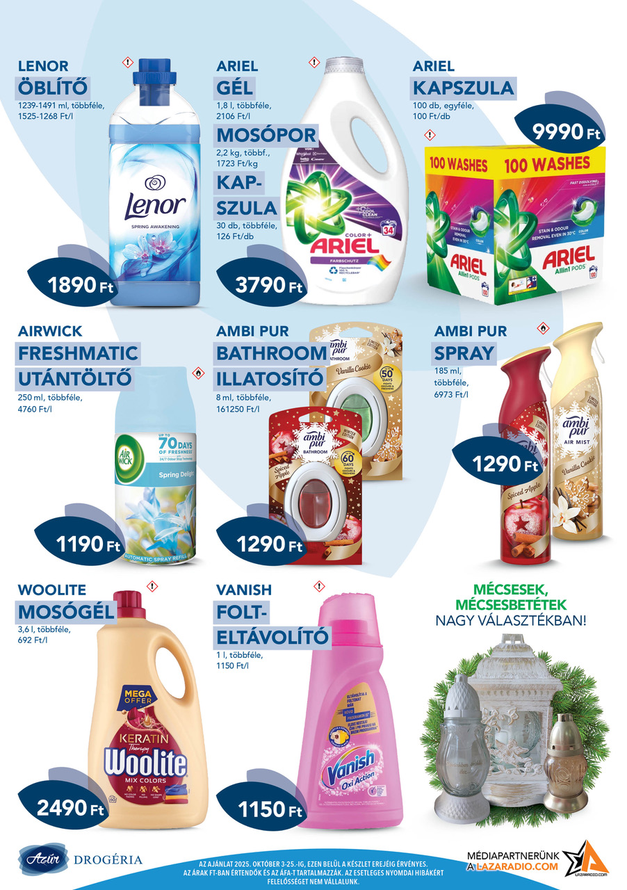 azur - Azúr akciós újság, érvényes 10.03. - 10.25. - page: 3