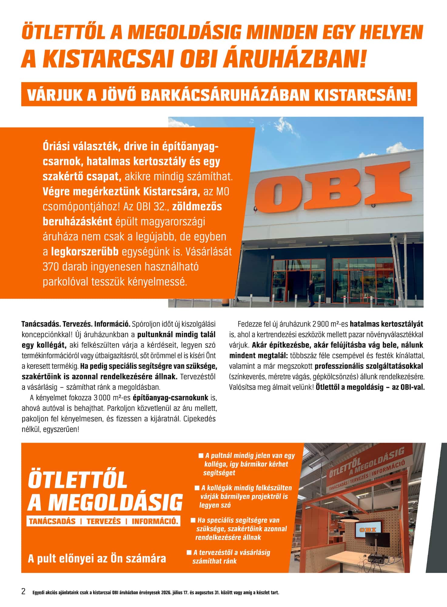 obi - Aktuális OBI - Kistarcsa szórólap érvényes péntektől 2026.07.17.-től hétfőtől 2026.08.31.-ig - page: 2