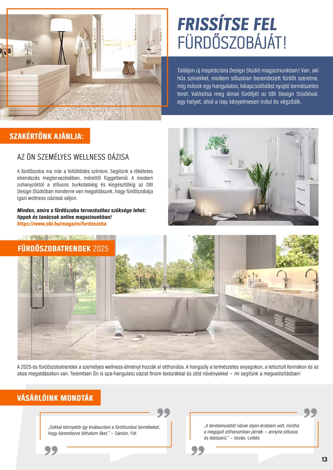 obi - Aktuális OBI - Designstúdió magazin szórólap érvényes csütörtöktől 2026.01.08.-től csütörtöktől 2026.12.31.-ig - page: 13