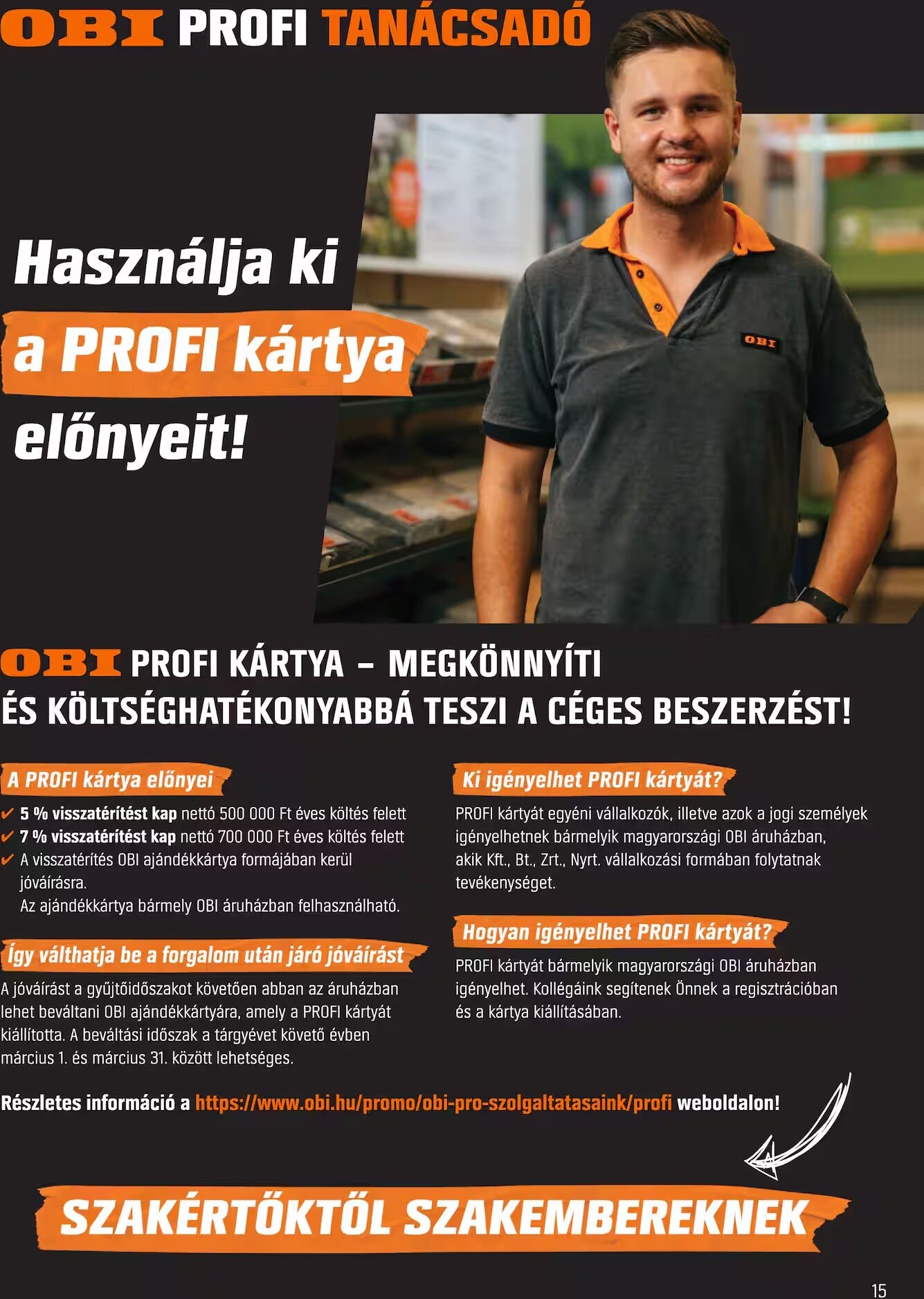 obi - Aktuális OBI szórólap érvényes keddtől 2026.08.04.-től vasárnaptól 2026.08.30.-ig - page: 15